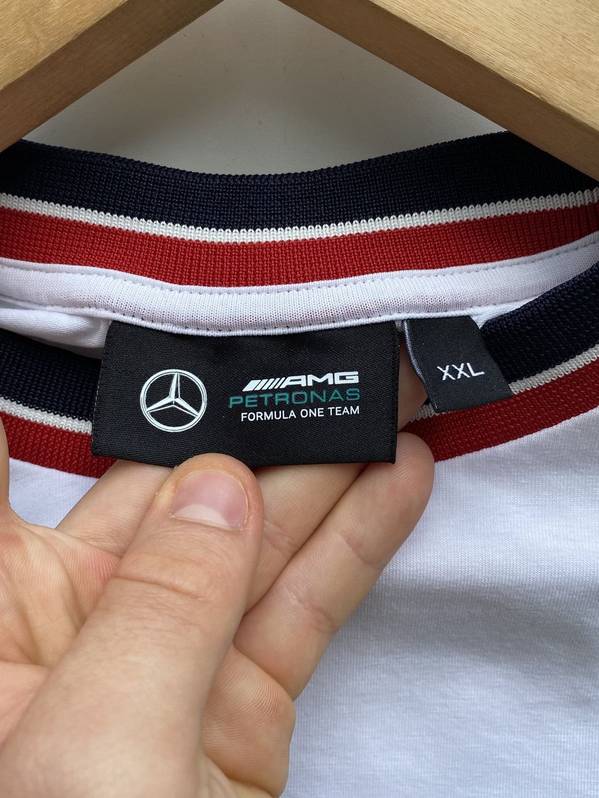 Mercedes-Benz × Tommy Hilfiger Mercedes Petronas F1 Tommy HilfigerWhite Short Sleeve Shirt Size US XXL / EU 58 / 5 - 6 Thumbnail