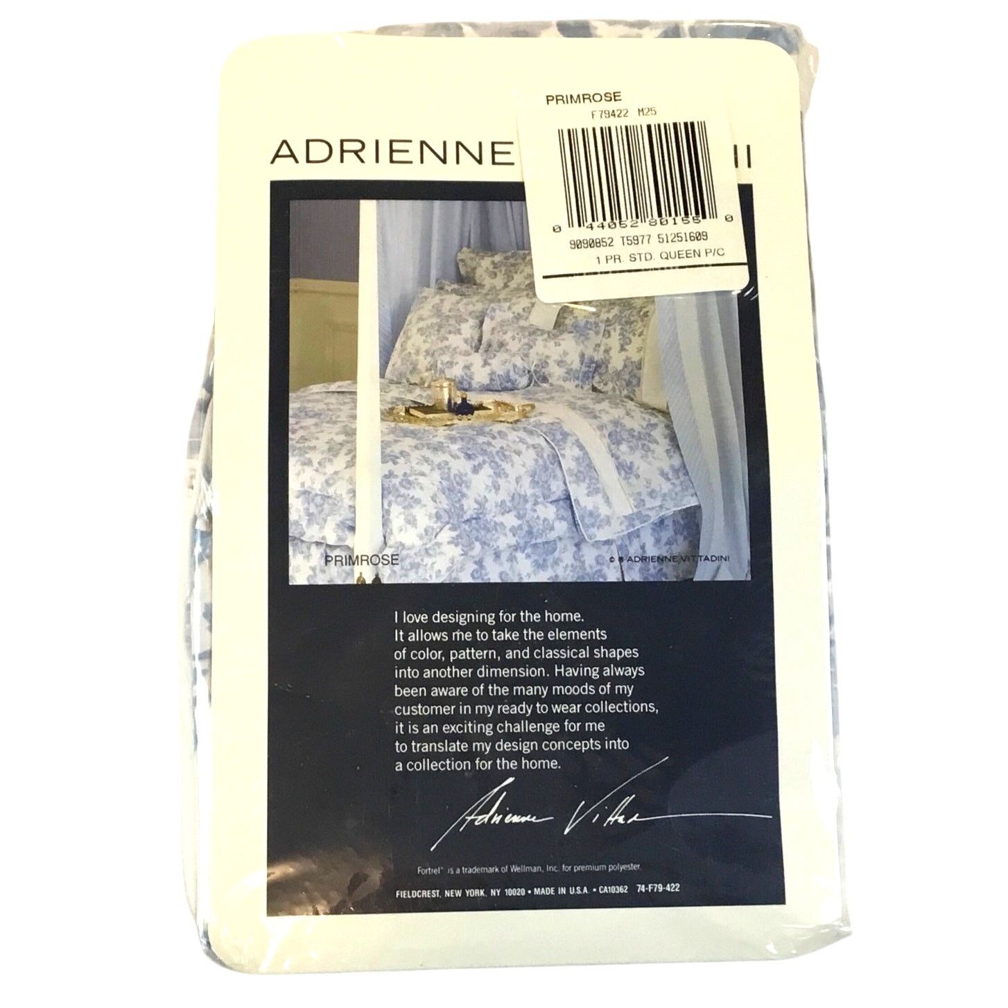 Other Queen Sheet Set Adrienne Vittadini Blue Floral New in Pkg Size ONE SIZE - 5 Thumbnail