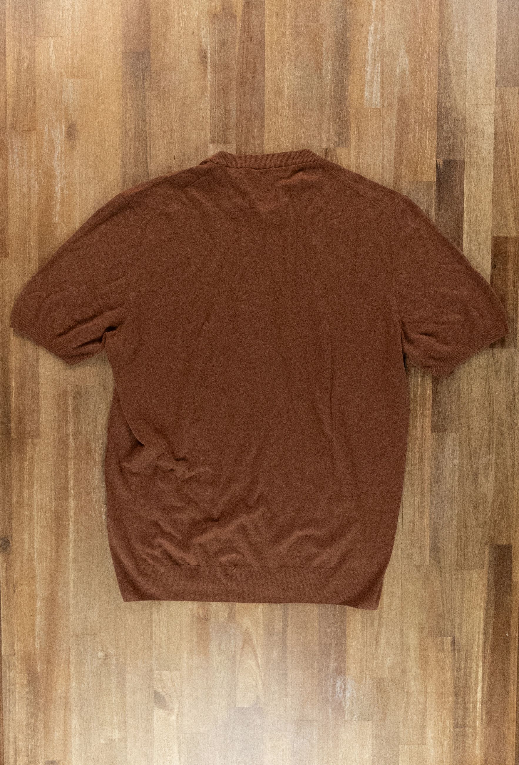 Altea ALTEA Milano brown knit cotton t-shirt Size XL Size US XL / EU 56 / 4 - 5 Thumbnail