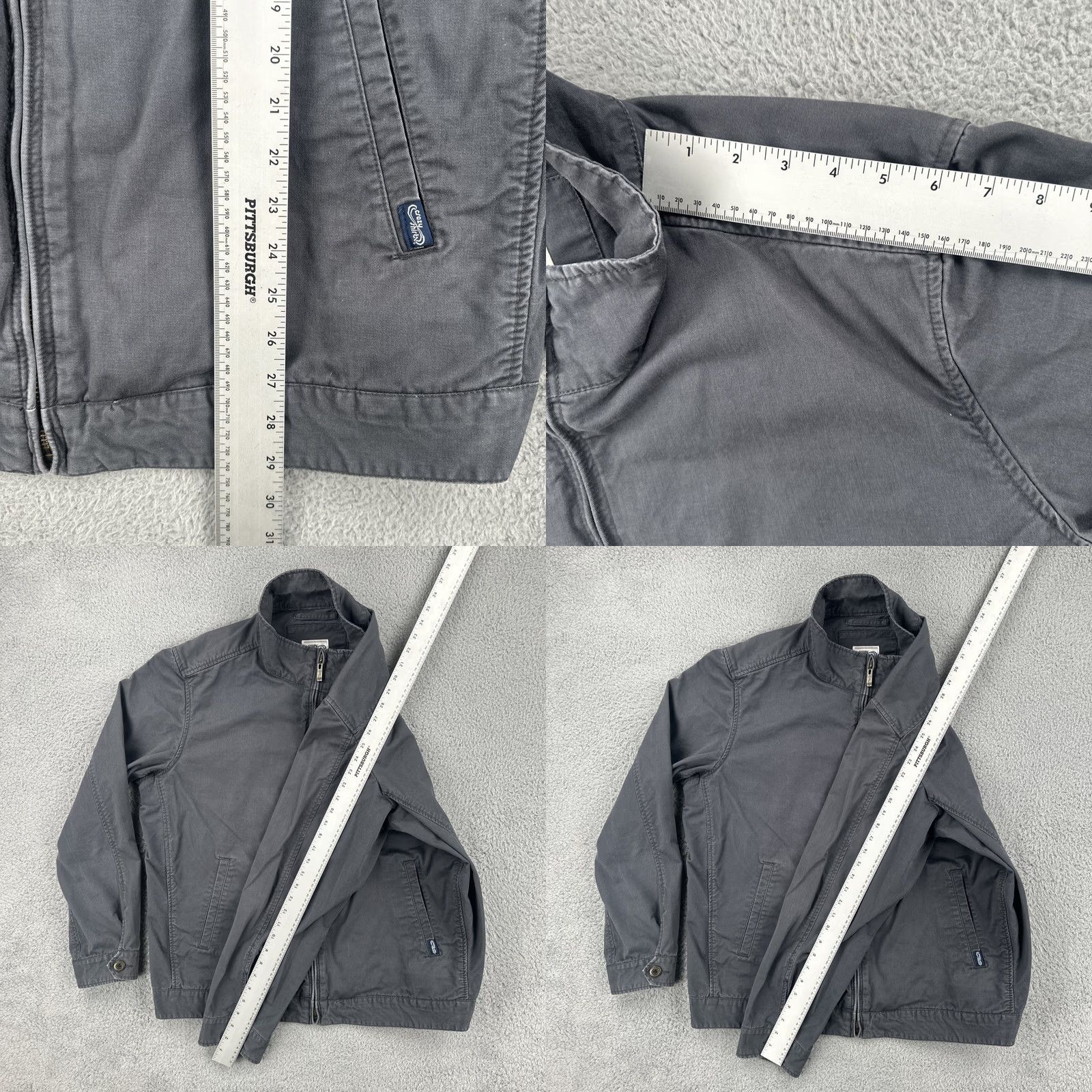 Vintage VINTAGE Crazy Shirts Jacket Mens XXL Gray Full Zip Lightweight Cotton Solid Casual 2000s Size US XL / EU 56 / 4 - 9 Thumbnail