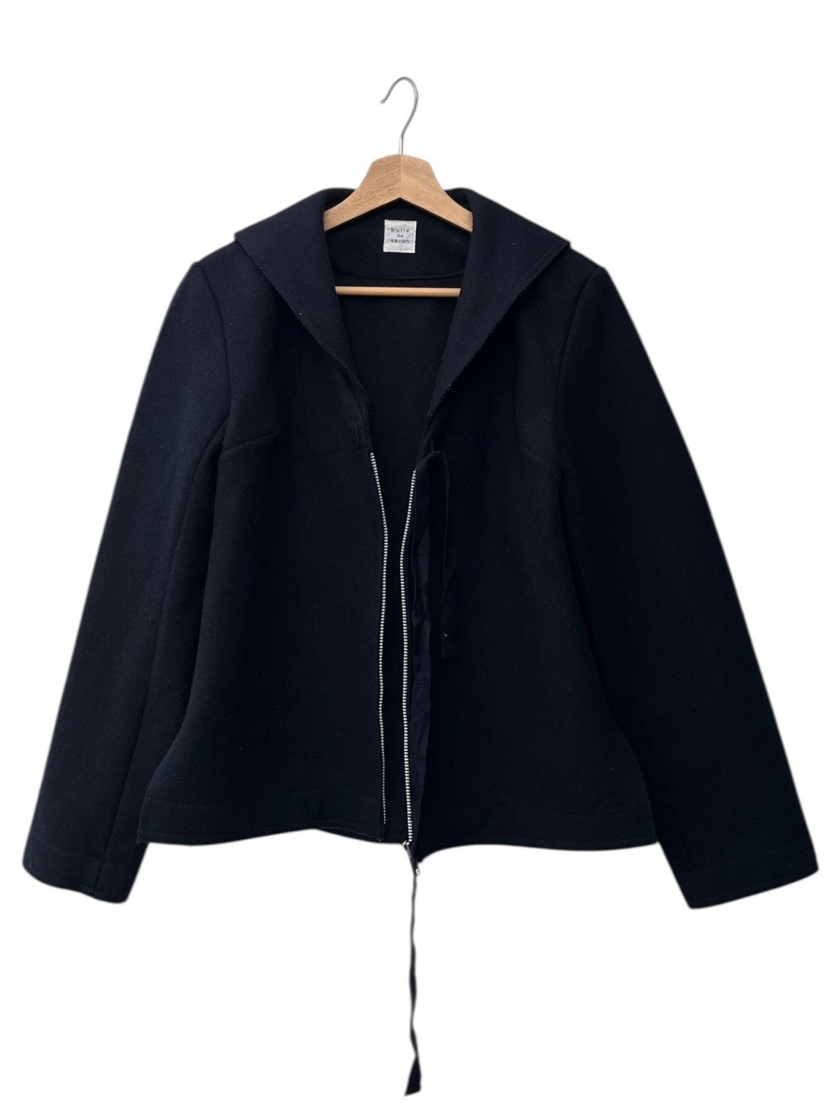 Japanese Brand Bulle de Savon Tunic Sailor Collar Jacket Navy Size ONE SIZE - 4 Thumbnail