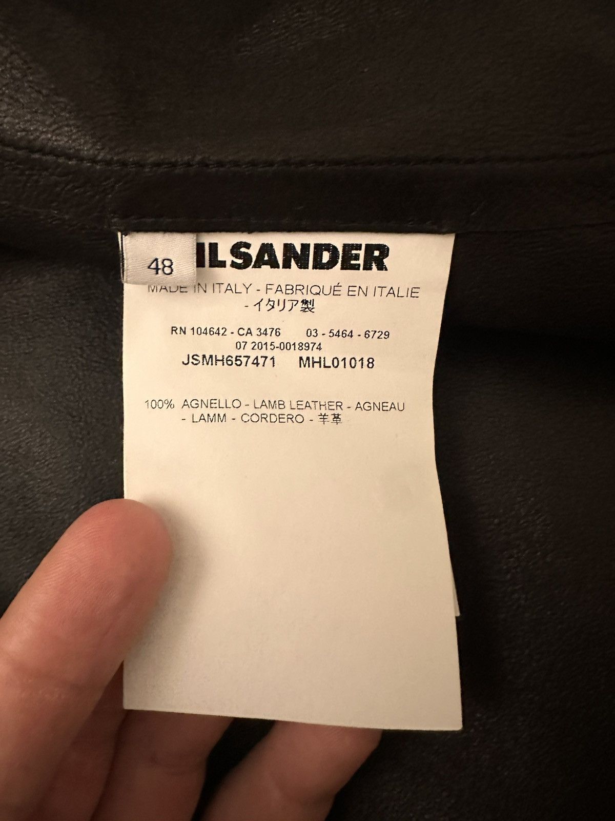 Jil Sander Jil Sander Lamb Leather Shirt Size US M / EU 48-50 / 2 - 7 Thumbnail