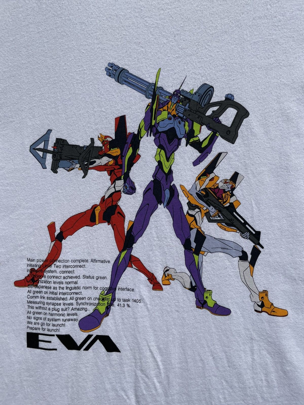 Anime RARE🔥 Evangelion Neon Genesis Anime Tee Tshirt Size US XL / EU 56 / 4 - 2 Thumbnail