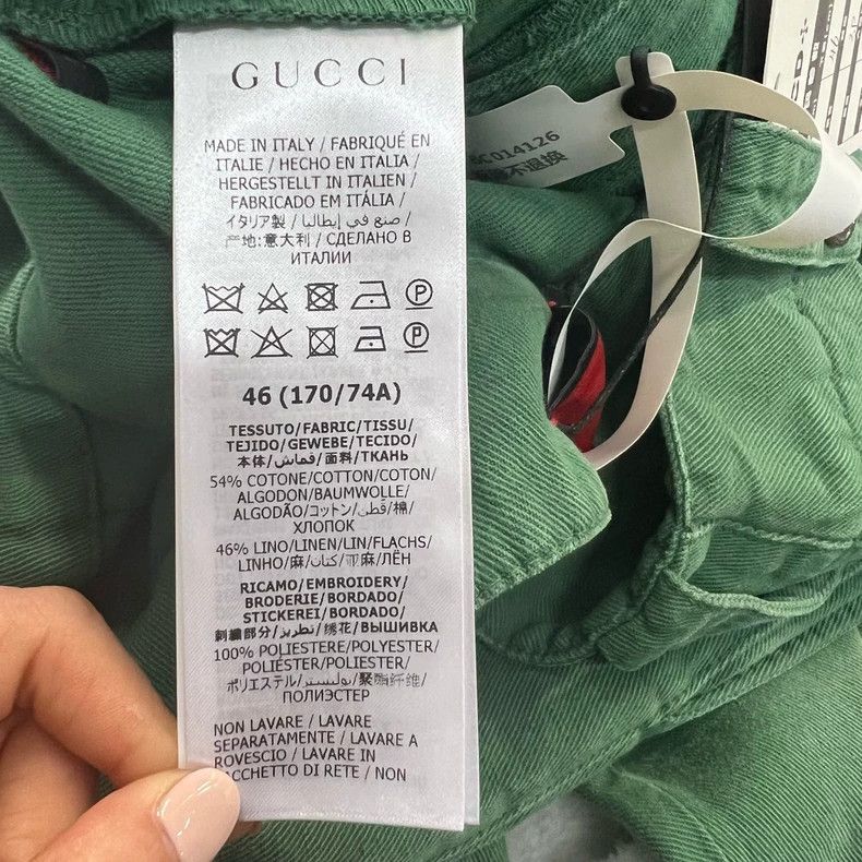 Gucci Gucci Green washed trousers 2502-Nextarrow Size US 30 / EU 46 - 6 Thumbnail