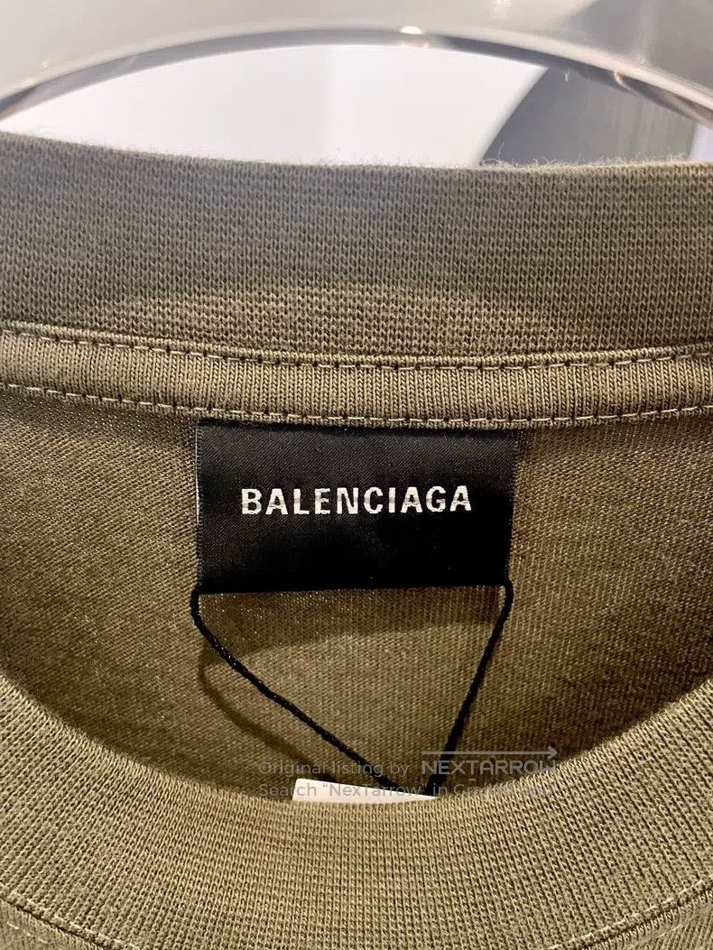 Balenciaga Balenciaga LOGO Letter Coke Embroidered Loose Round Neck C Size US S / EU 44-46 / 1 - 3 Thumbnail