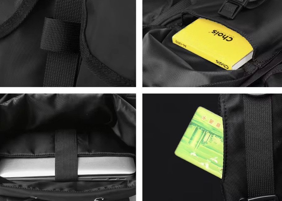 Other Capacity Outdoor Waterproof Black Backpack Size ONE SIZE - 6 Thumbnail