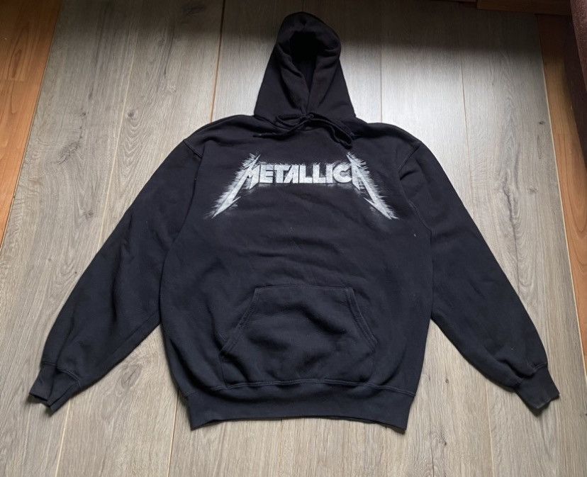 Metallica VINTAGE METALLICA CENTER LOGO HOODIE FADED BLACK Size US L / EU 52-54 / 3 - 1 Thumbnail