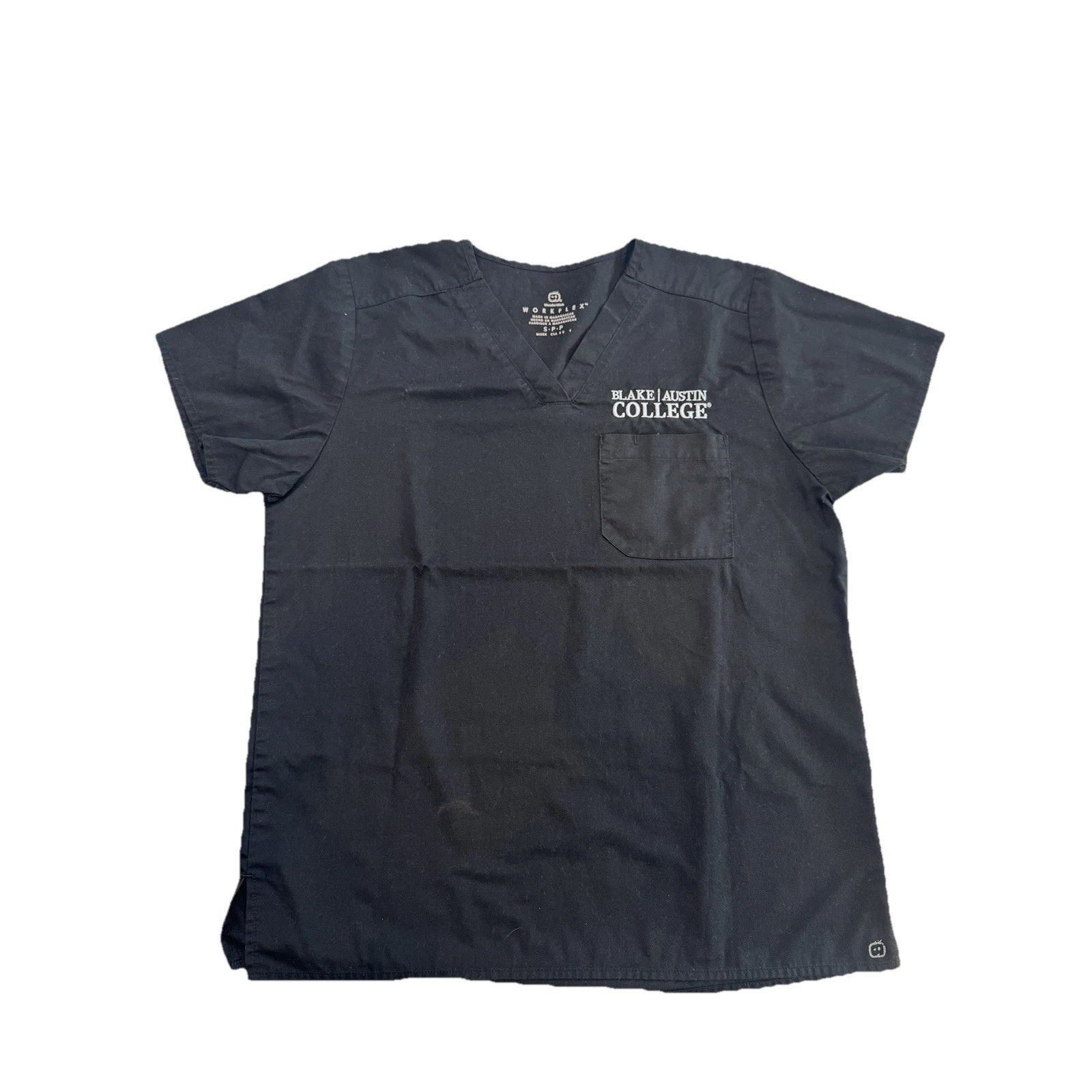 Other WonderWink WorkFlex Scrub Sets Nursing Black V-Neck Top/Btm Size US L / EU 52-54 / 3 - 2 Thumbnail