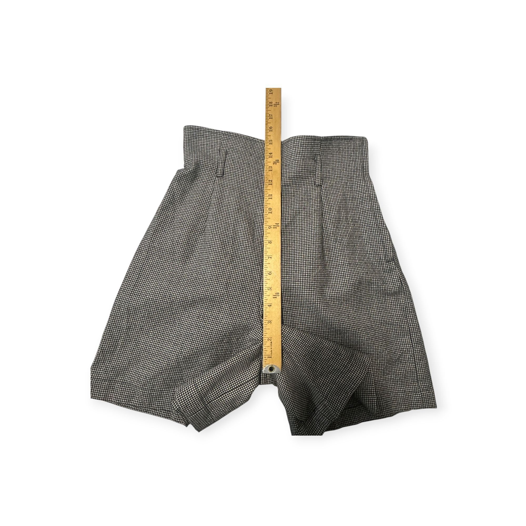 Comme des Garcons COMME DES GARÇONS Tricot Black/White Houndstooth Wool Short Size 25" / US 0 / IT 36 - 11 Thumbnail