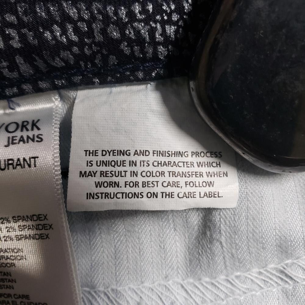 Jones New York CT684 Jones New York Silver & Blue Snake Print Pant 14 Size 36" / US 14 / IT 50 - 6 Thumbnail