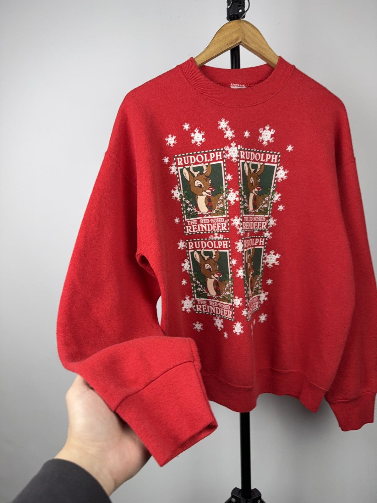 Vintage Vintage Rudolph Red Nosed Reindeer Christmas Sweatshirt USA Size US L / EU 52-54 / 3 - 4 Thumbnail