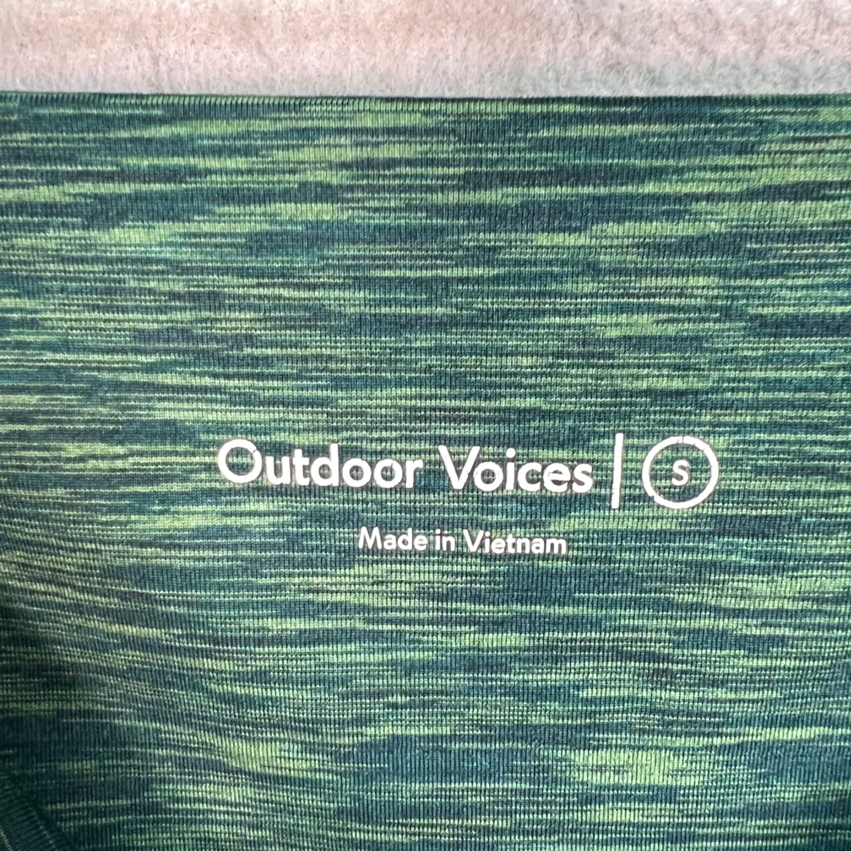 Outdoor Voices Outdoor Voices Leggings High-Rise Green Size Small Athletic Gym Womens Size 28" / US 6 / IT 42 - 3 Thumbnail