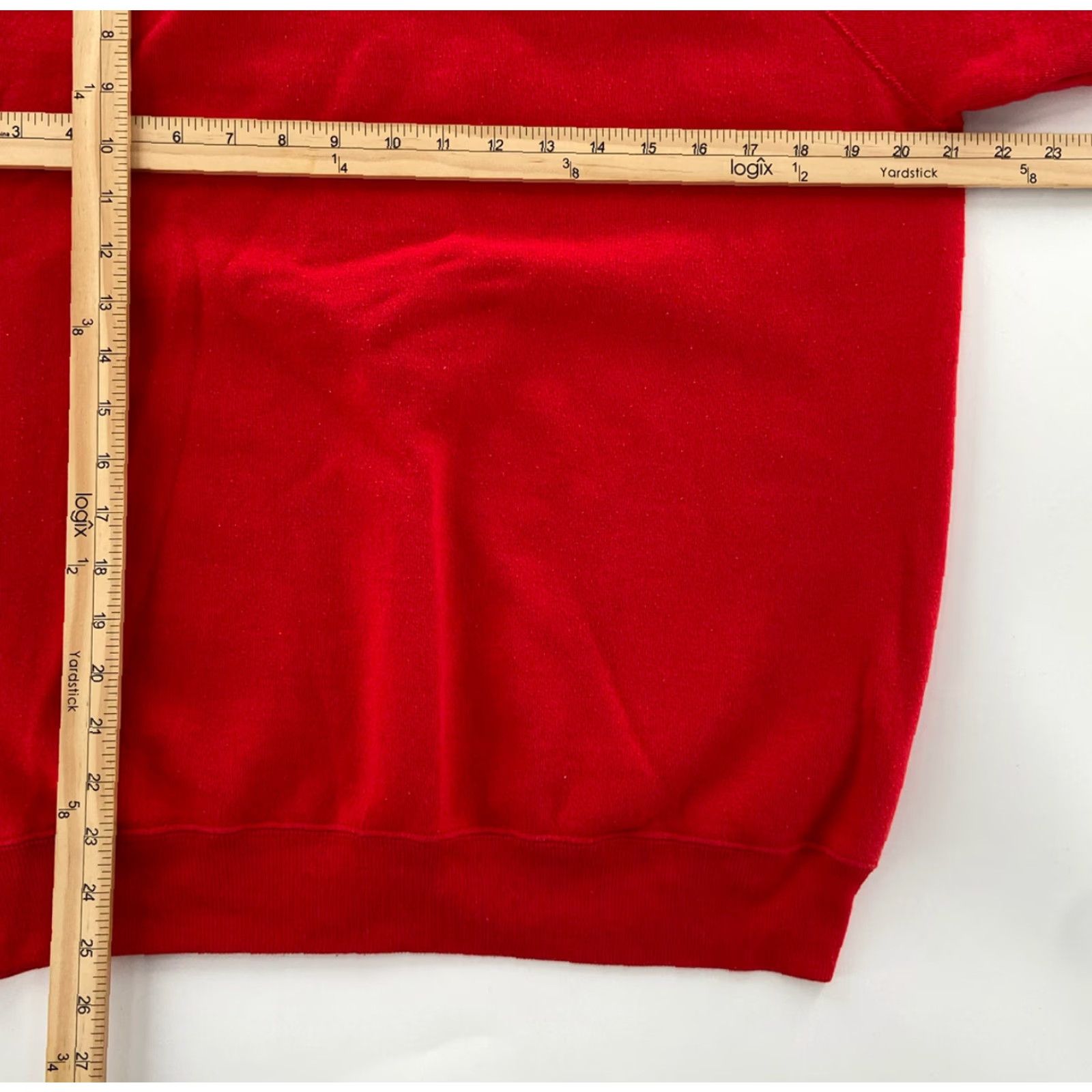 Hanes VINTAGE Hanes Sweater Adult Large Red Essential Blank Pullover Crewneck Mens L 90s Sweatshirt Pullover Crew Neck Cotton Blend Fleece Knit Shirt Size US L / EU 52-54 / 3 - 6 Thumbnail