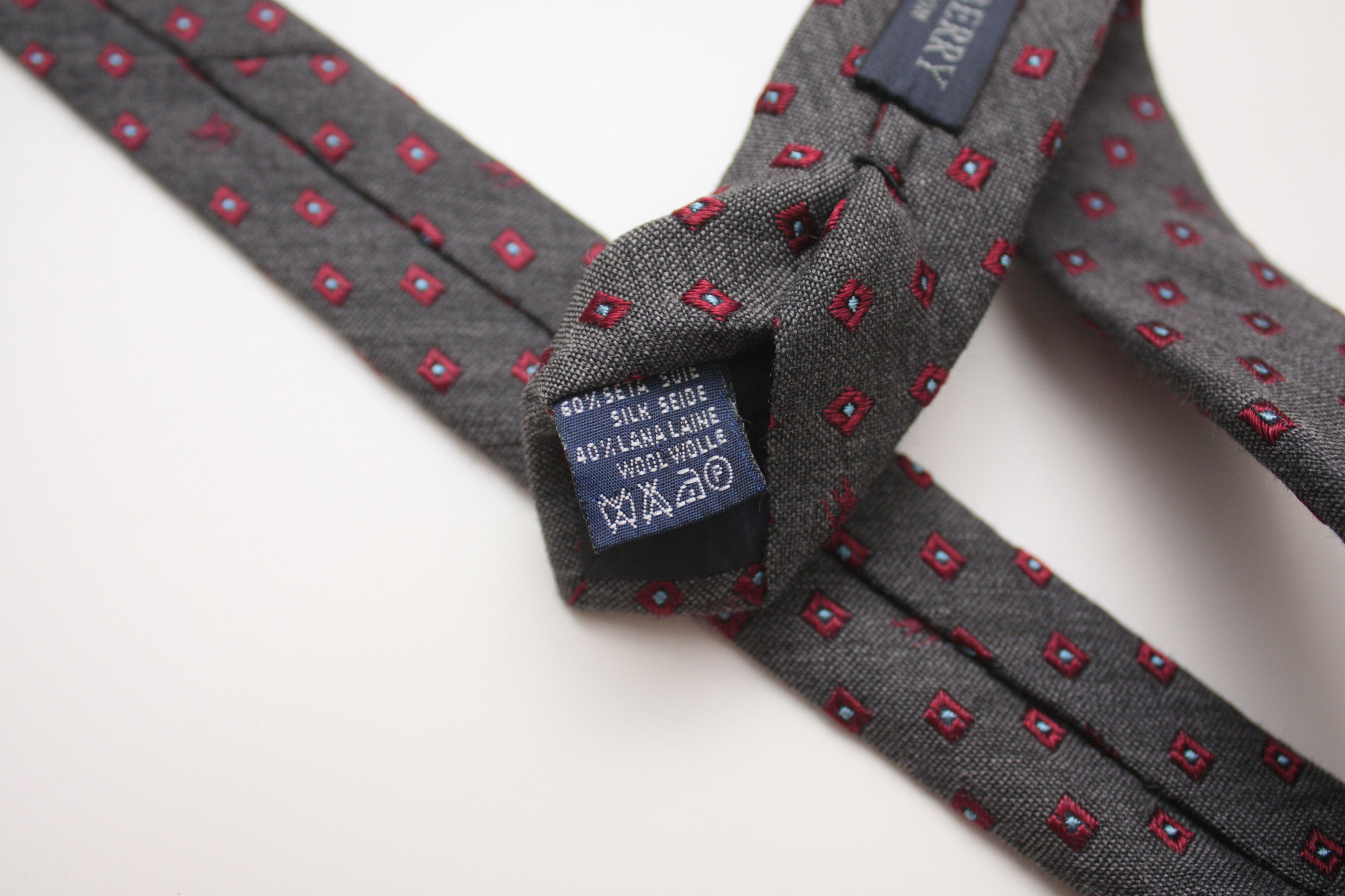 Burberry Burberry's Vintage Grey Silk Wool Blend Tie Made In Italy Size ONE SIZE - 4 Thumbnail