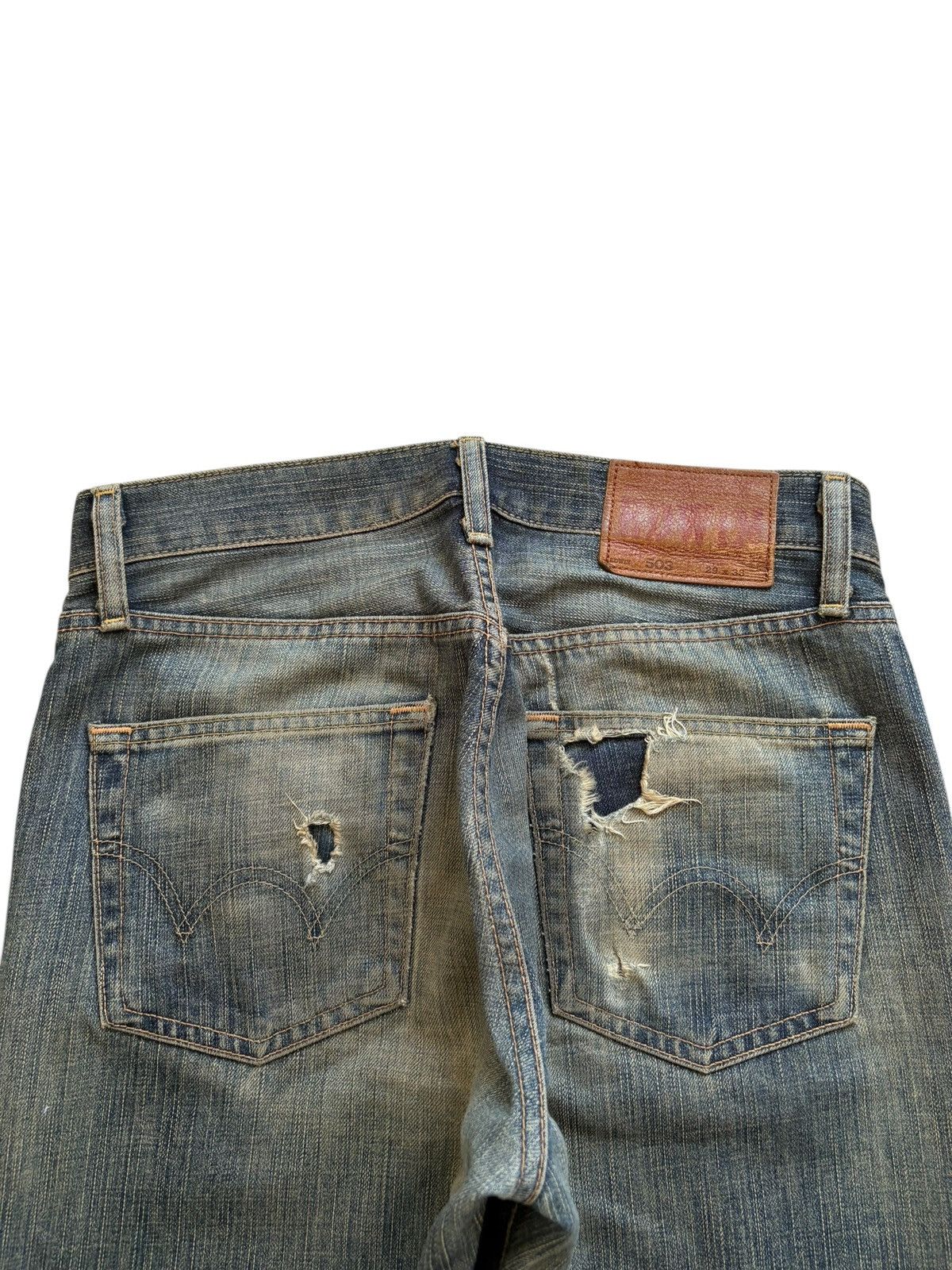 Edwin Vintage Edwin 503 Rusty Mud Wash Loose Baggy Jeans Size US 30 / EU 46 - 8 Thumbnail