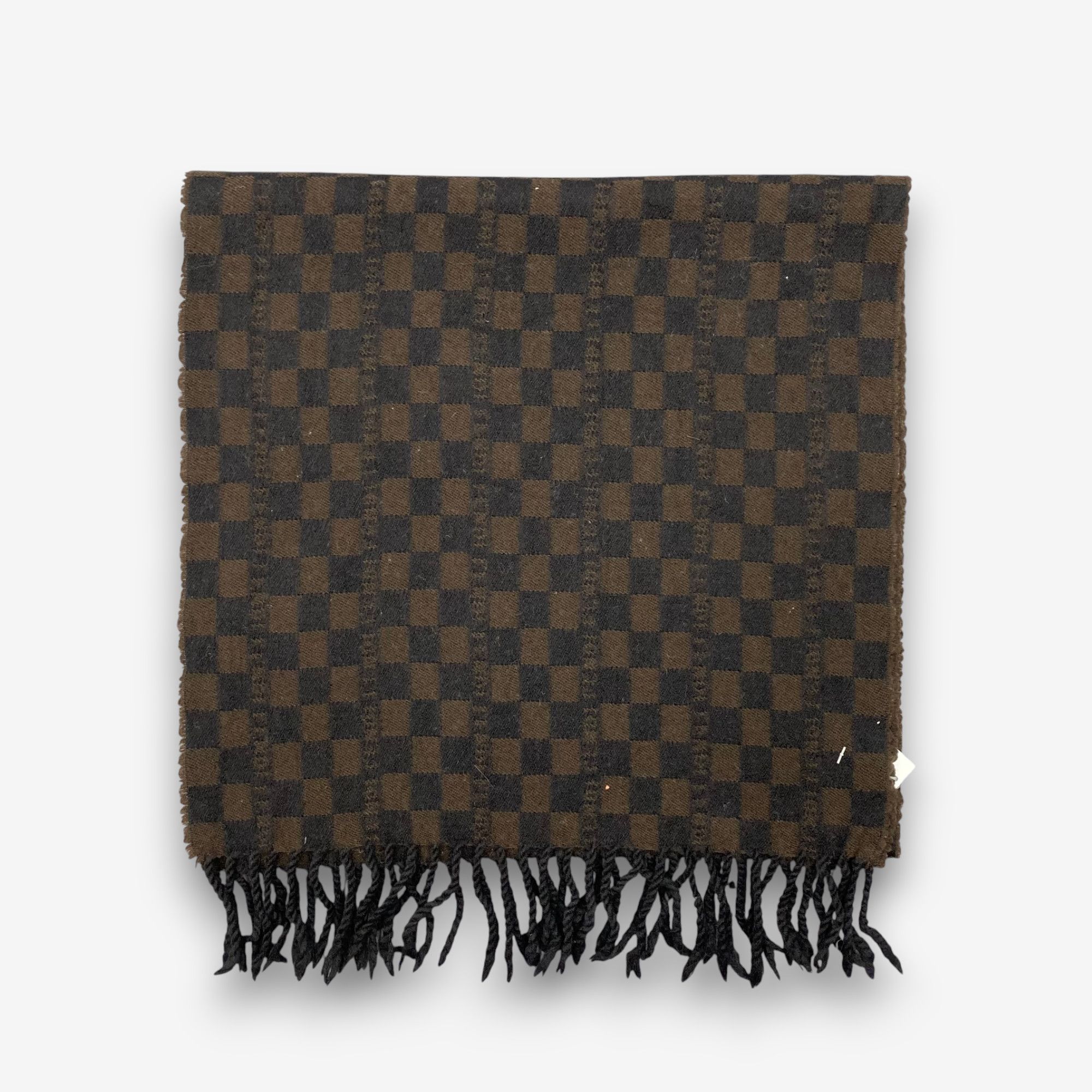 Fendi Vintage Fendi Scarf Muffler Wool FF Monogram Check Scarves Size ONE SIZE - 3 Thumbnail