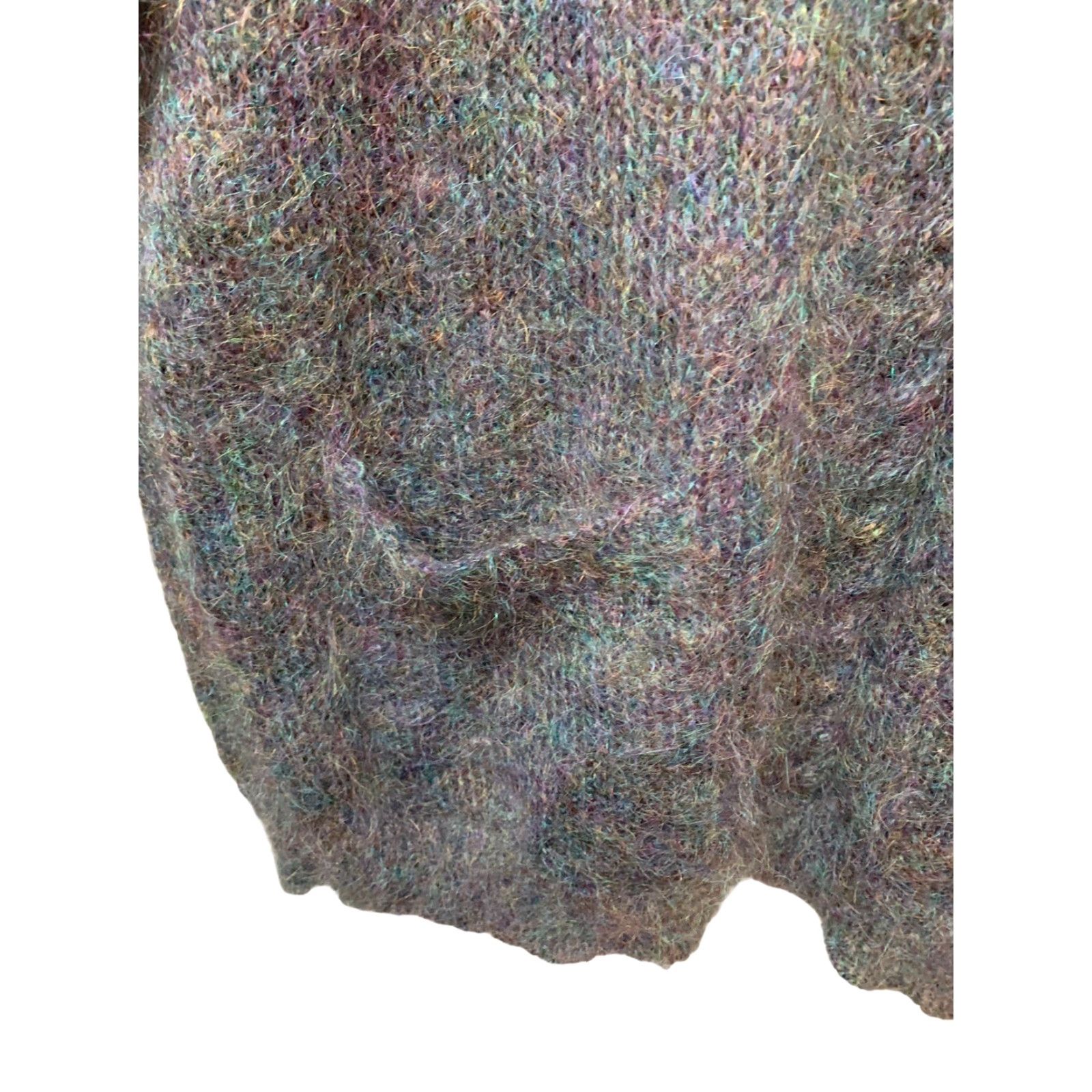 Vintage VINTAGE Jeanne Pierre Fuzzy Knit Purple Mohair Sweater Women's L Front Pockets Size L / US 10 / IT 46 - 5 Thumbnail