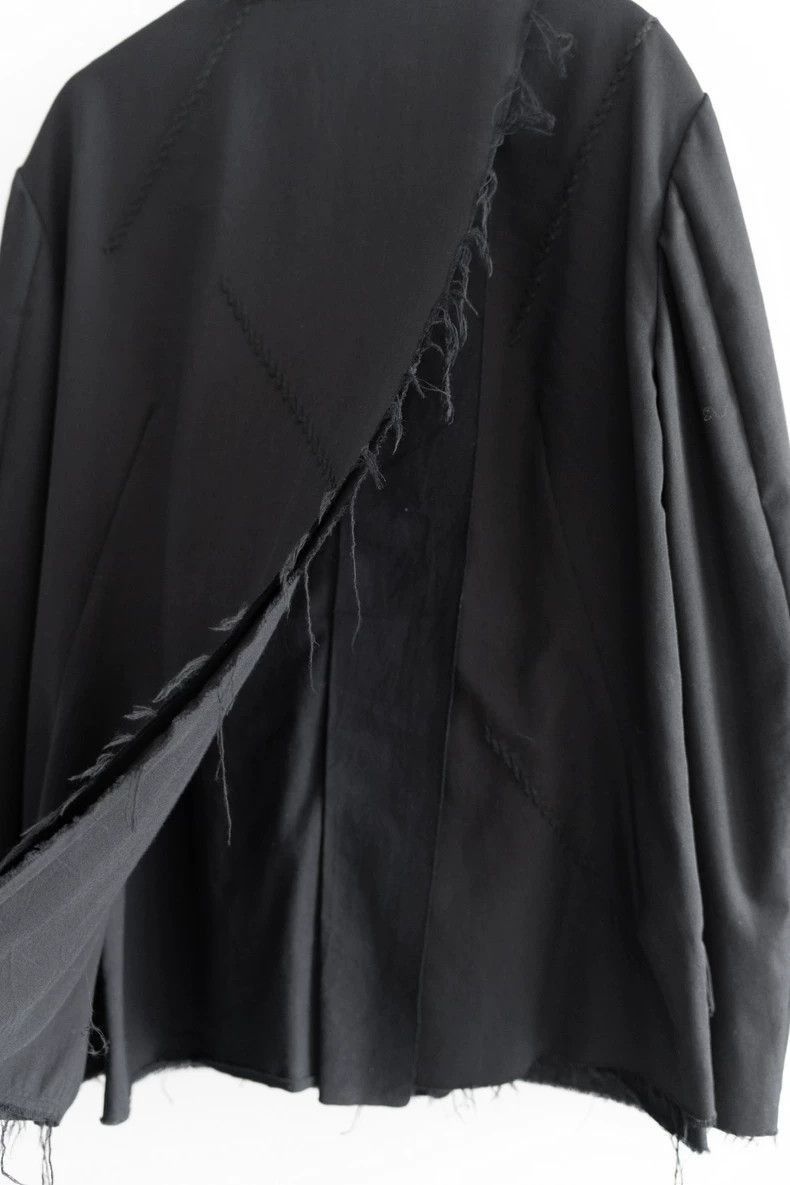 Yohji Yamamoto Yohji Yamamoto Yohji Yamamoto Black Layered Wool Blazer Size US M / EU 48-50 / 2 - 4 Thumbnail