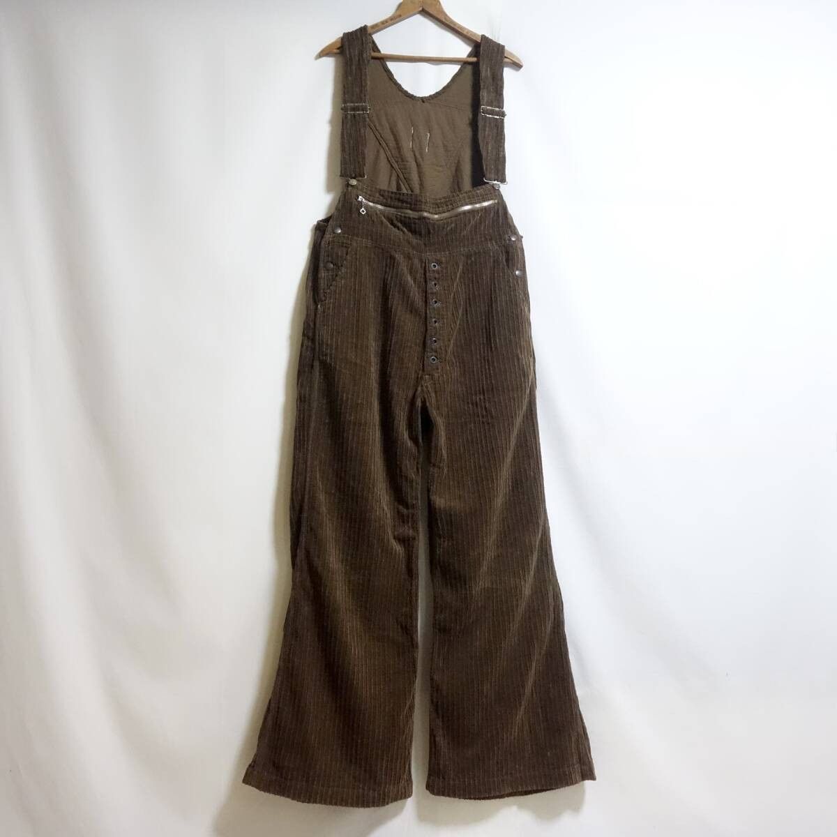Kapital Kapital Wide-Wale Corduroy overalls Brown Size US 34 / EU 50 - 1 Thumbnail