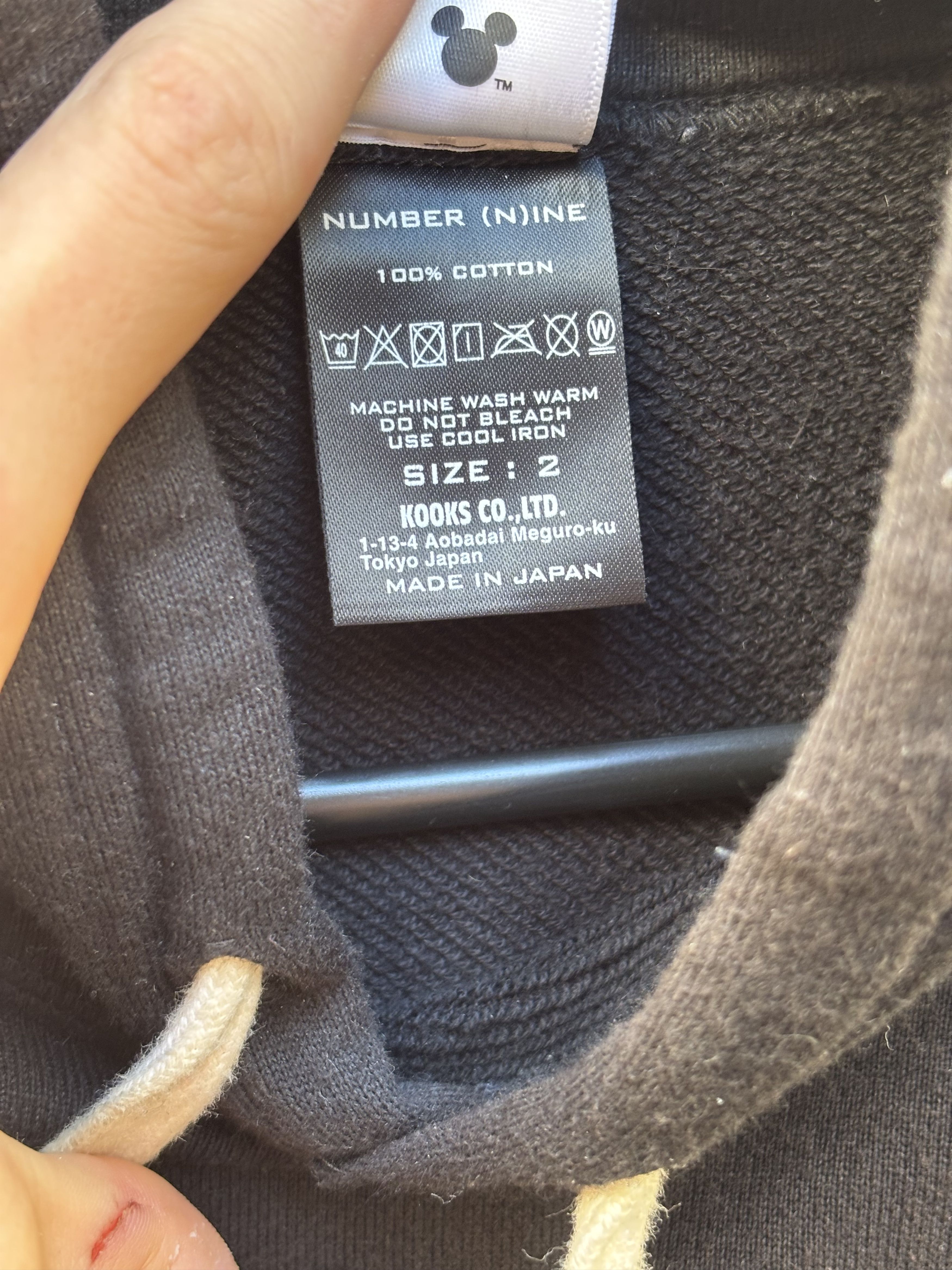 Disney × Number (N)ine Number Nine mickey hoodie Size US M / EU 48-50 / 2 - 7 Thumbnail
