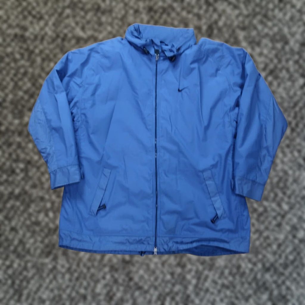 Nike Nike Jacket Mens XL Full Zip Insulated Knit Cotton Polyester Blue Football Overcoat Pockets Size US XL / EU 56 / 4 - 1 Thumbnail