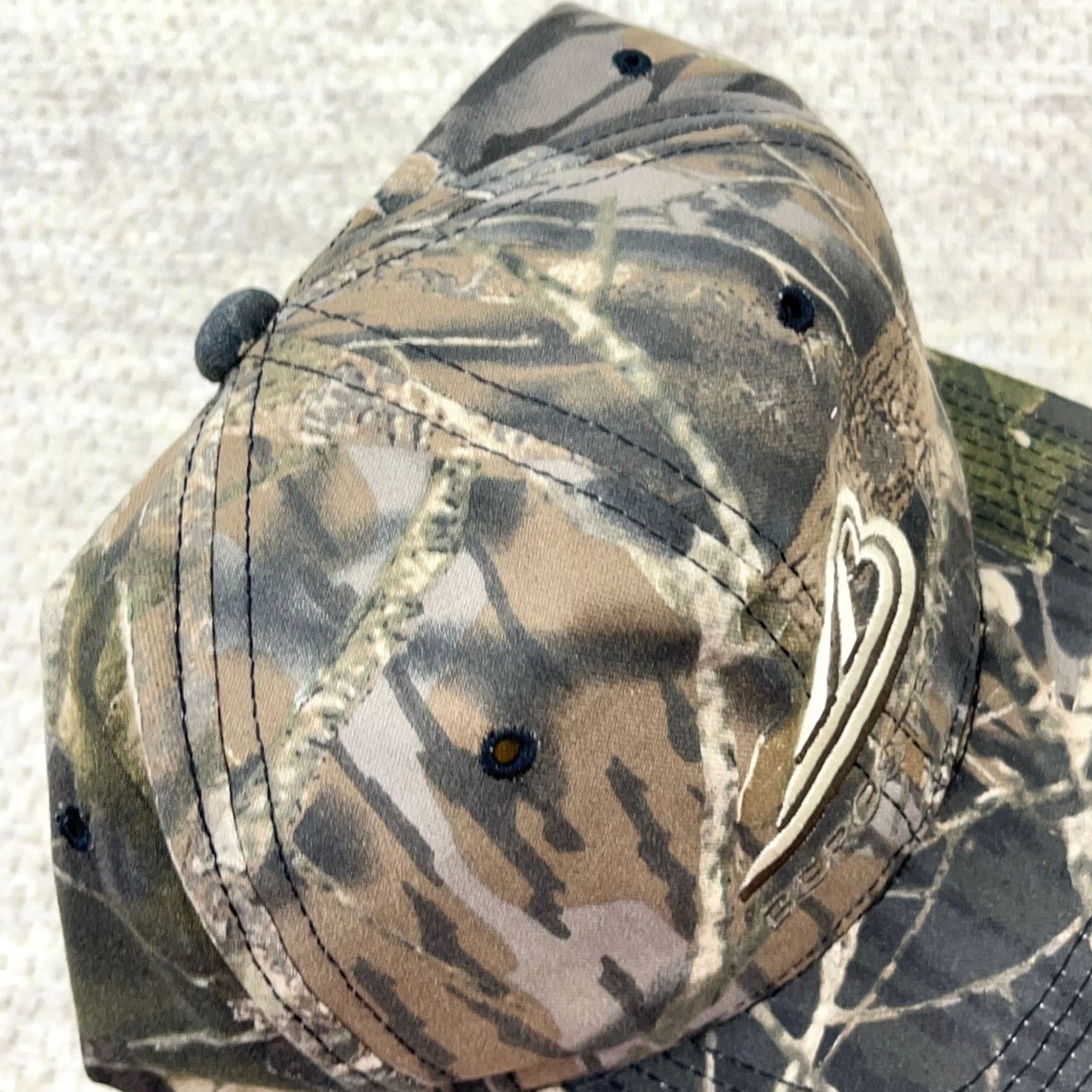 Realtree VINTAGE Bergstrom Camo SnapBack Hat Cap Turkey Hunting 90s Y2K Realtree Adult Mens Size ONE SIZE - 3 Thumbnail