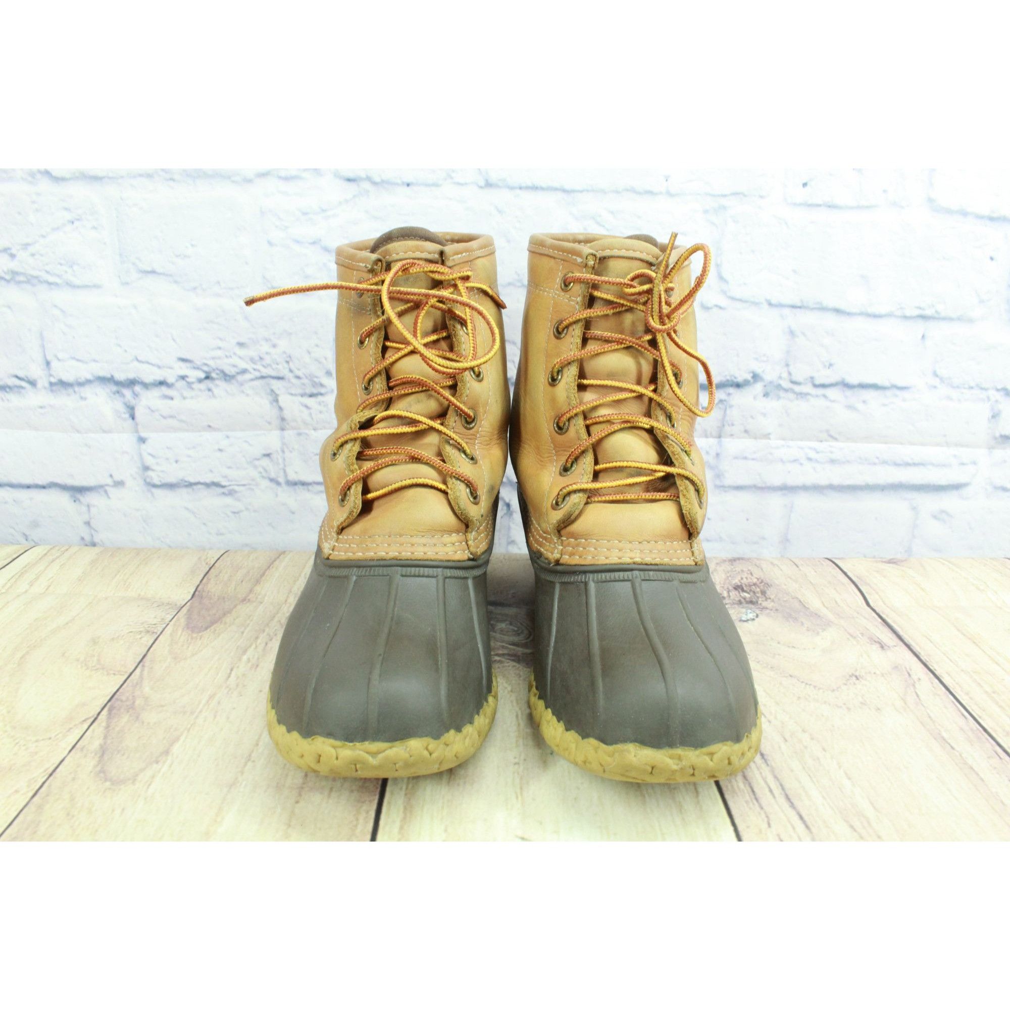 Goretex LL Bean Leather 8" Goretex Insulated Ankle Duck Boots Size US 7 / IT 37 - 5 Thumbnail