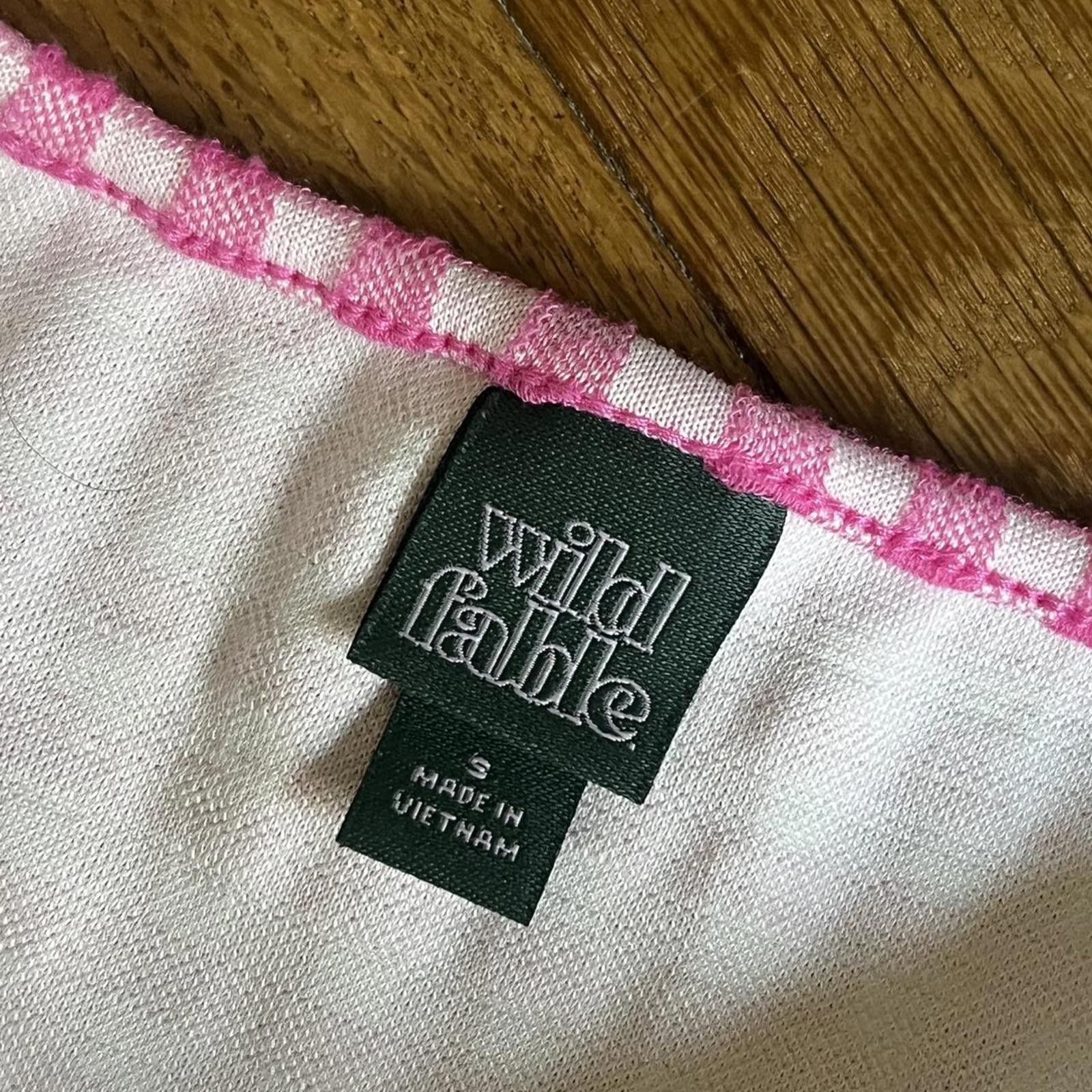 Other Pink & white cottagecore gingham crop top Size S / US 4 / IT 40 - 3 Thumbnail