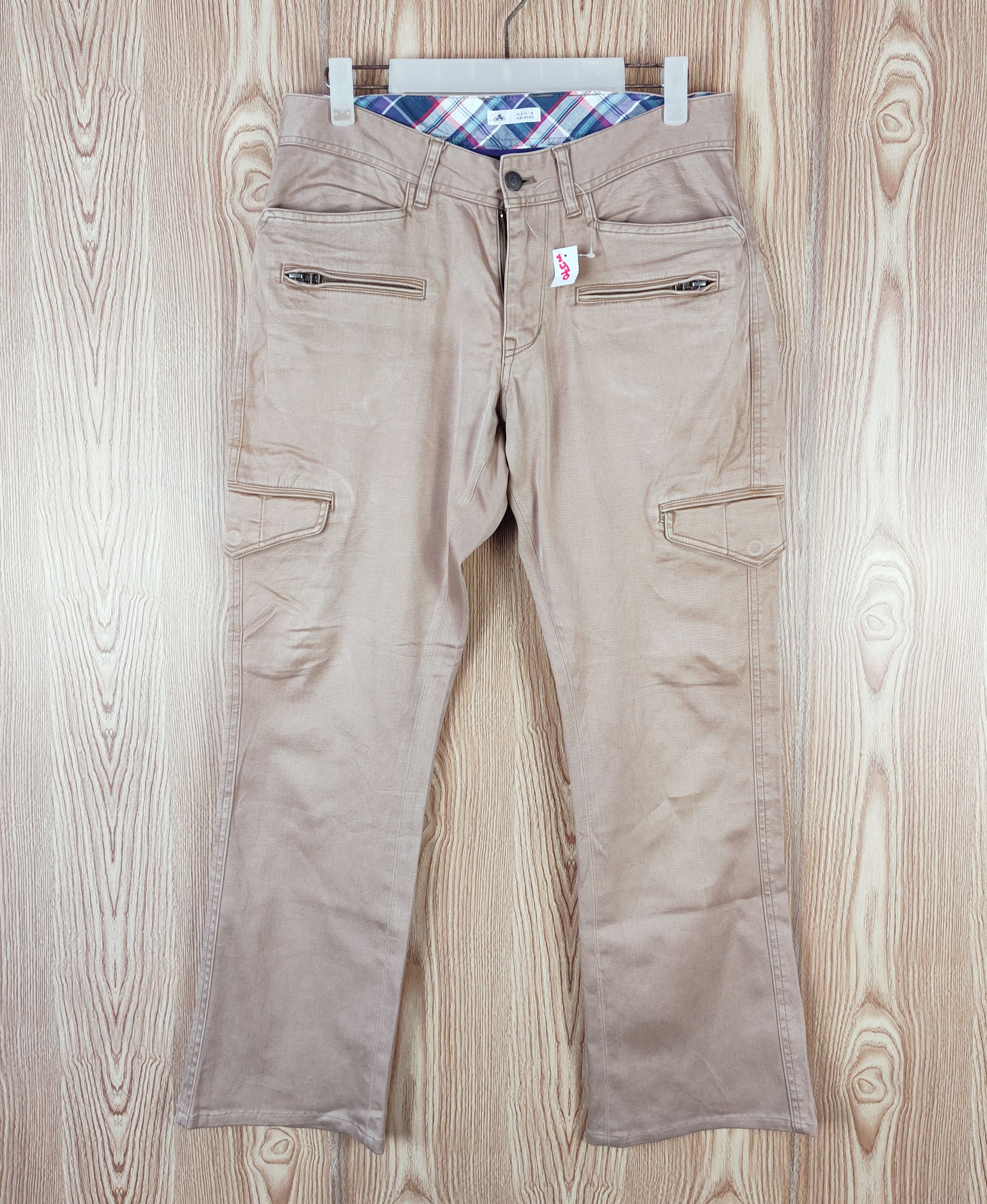 Japanese Brand Men's Melrose Brown Multipocket Tactical Cargo Pants #W270 Size 31" - 1 Thumbnail