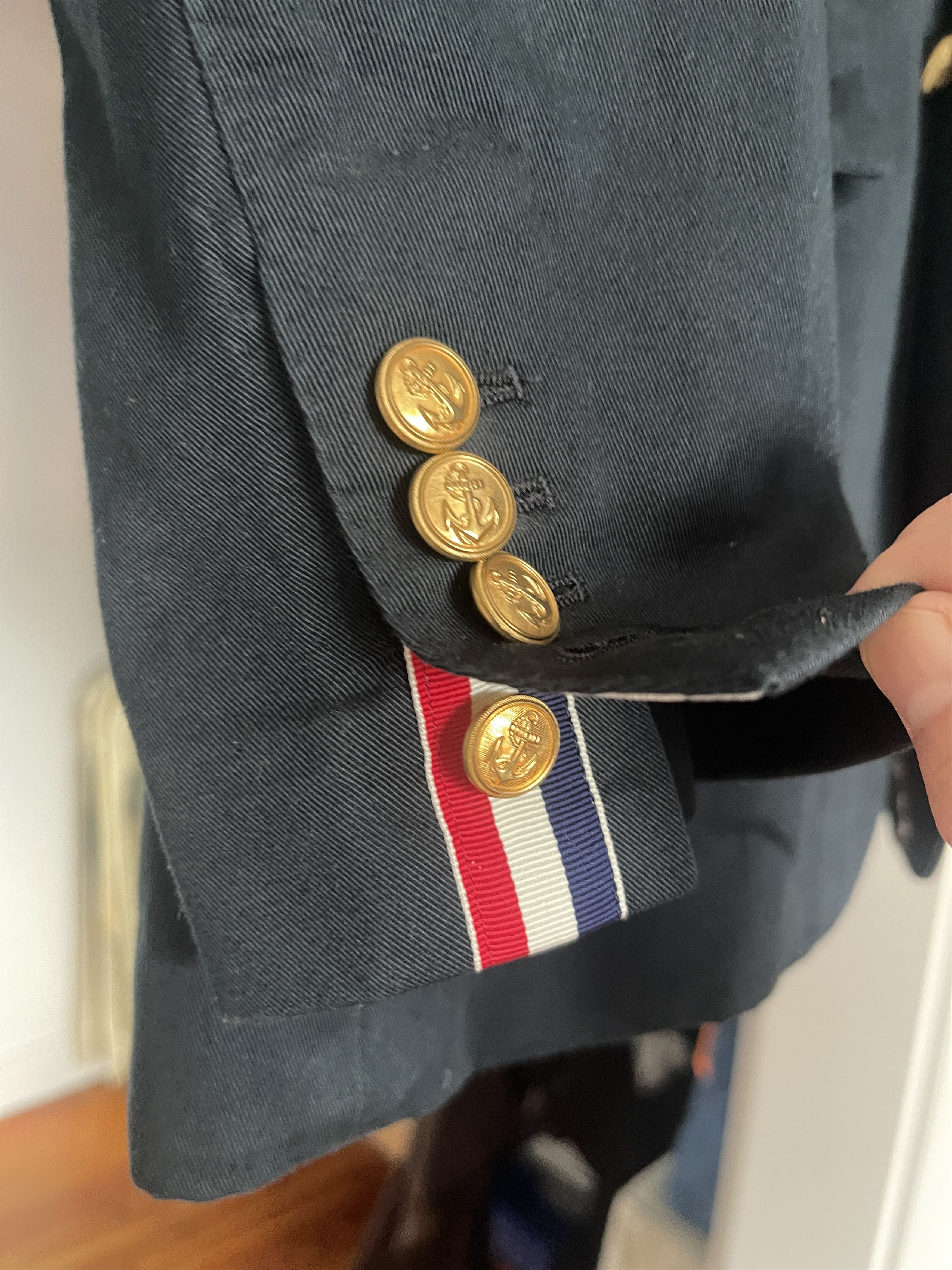 Thom Browne 2008 THOM BROWNE Brass-buttoned Navy Blazer Size 38S - 3 Thumbnail