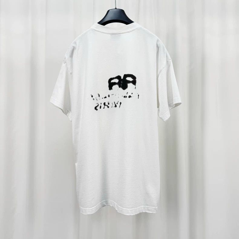 Balenciaga Balenciaga Graffiti monogram printed short sleeve Size US M / EU 48-50 / 2 - 2 Thumbnail