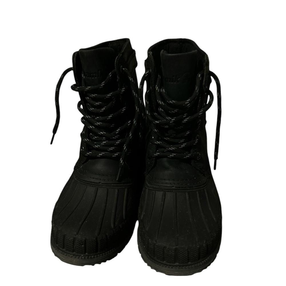 Designer Stylish Black Winter Boots with Buckle Size US 8 / IT 38 - 2 Thumbnail