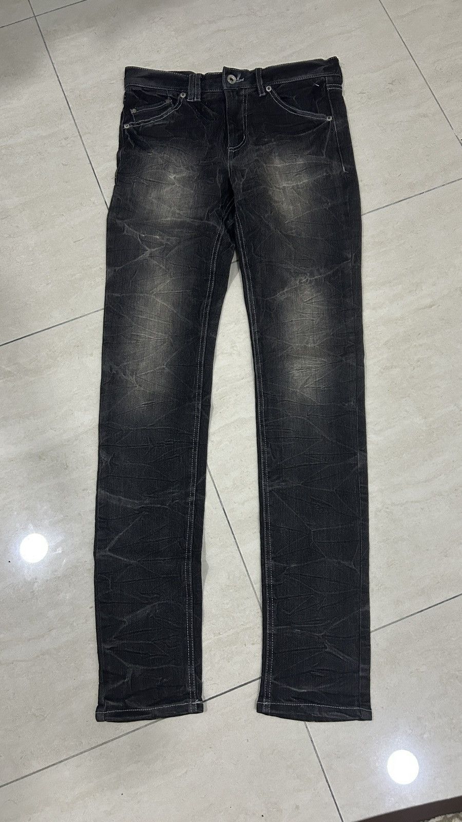 semanticdesign 🔥SEMANTIC DESIGN STONE WASH DENIM PUNK Size 30" / US 8 / IT 44 - 10 Thumbnail