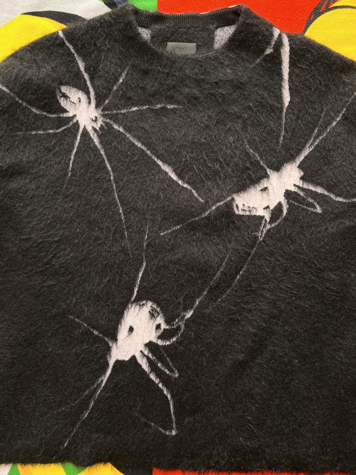 Givenchy Givenchy Spider Web Mohair Sweater Black net wool knitwear Size US L / EU 52-54 / 3 - 3 Thumbnail