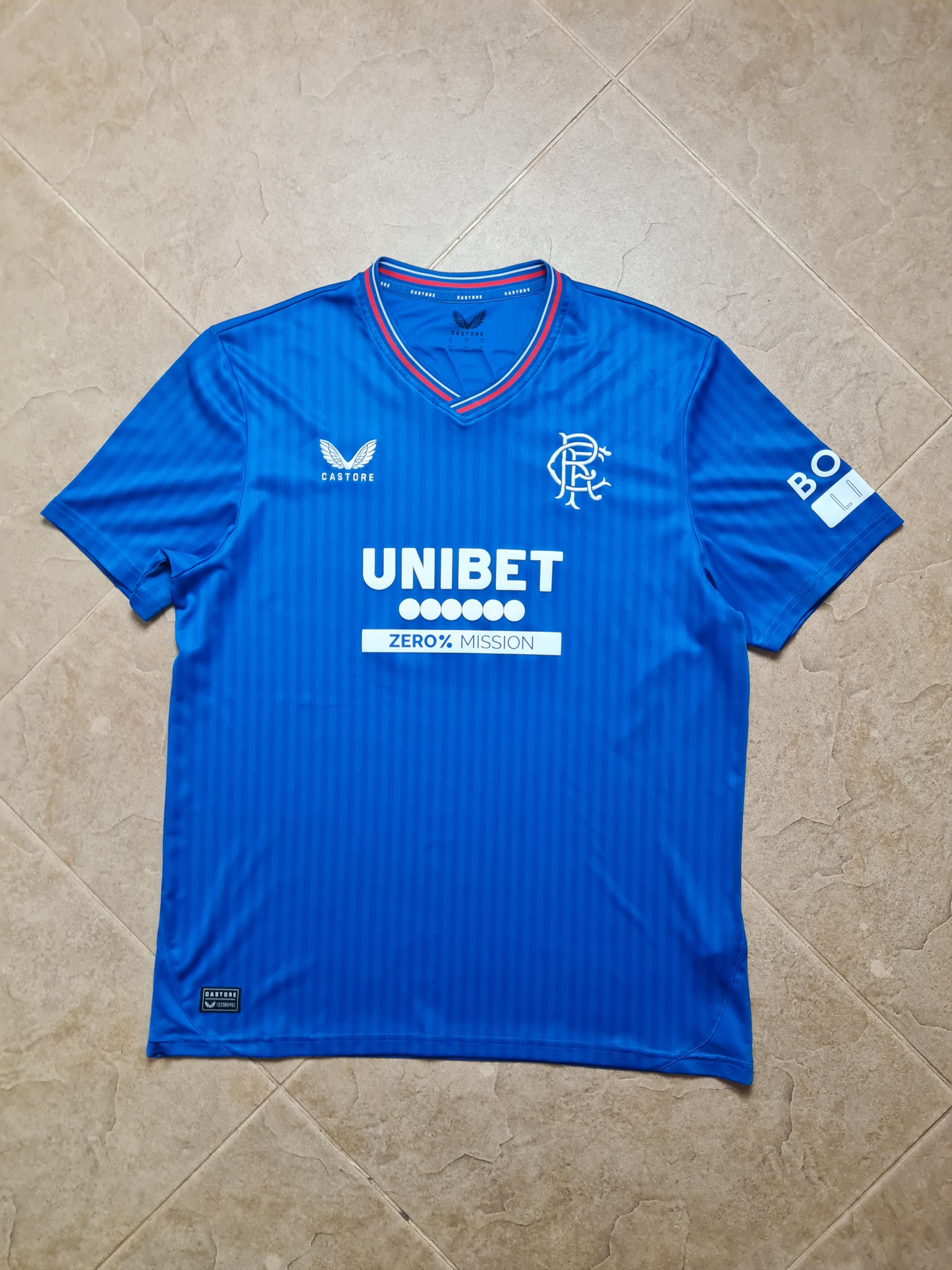 Castore JERSEY RANGERS 2023 2024 HOME SHIRT SOCCER GLASGOW SCOTLAND Size US XL / EU 56 / 4 - 2 Thumbnail