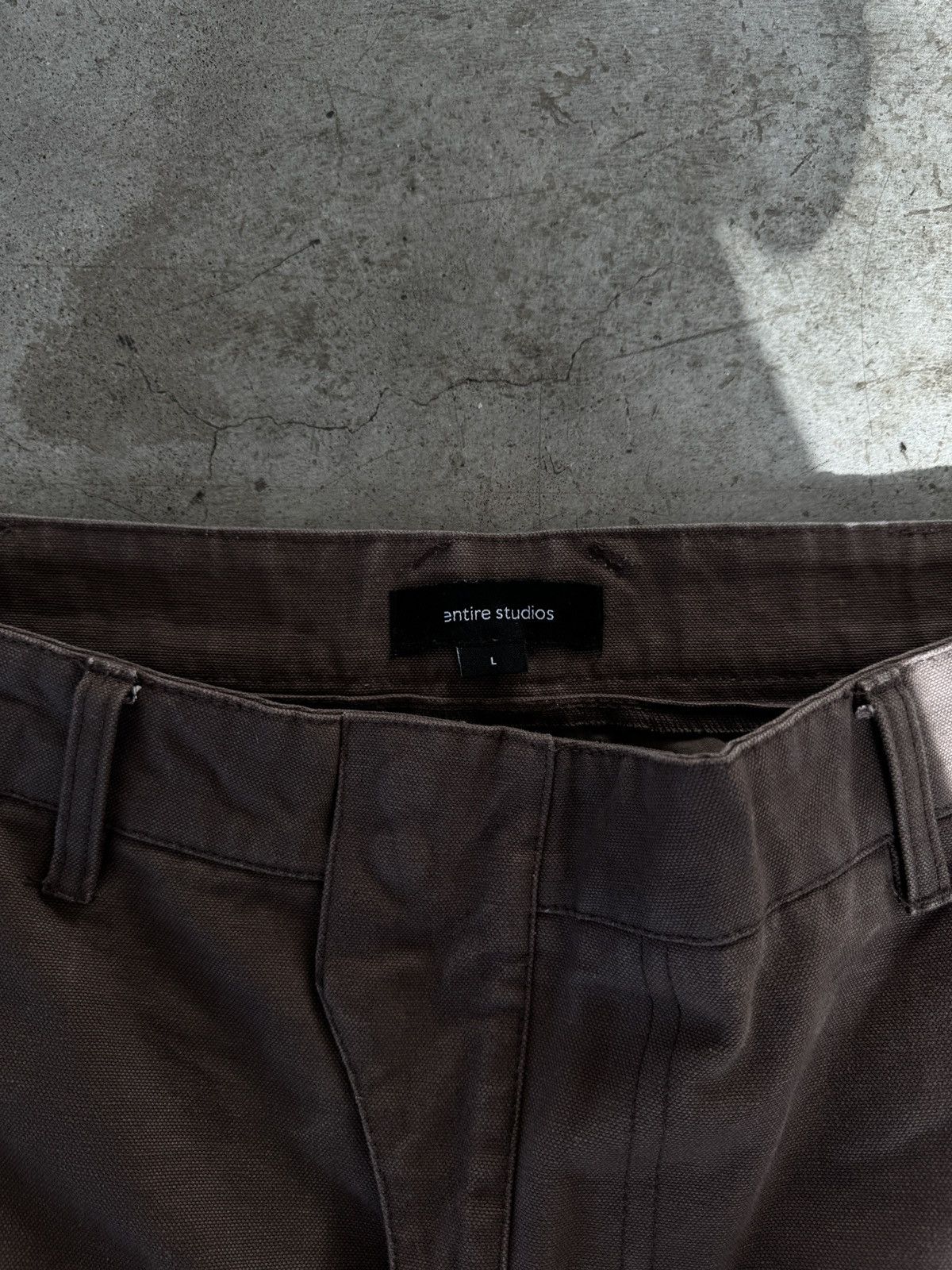 Entire Studios Entire Studios Brown Baggy Convertible Pants Size US 33 - 5 Thumbnail