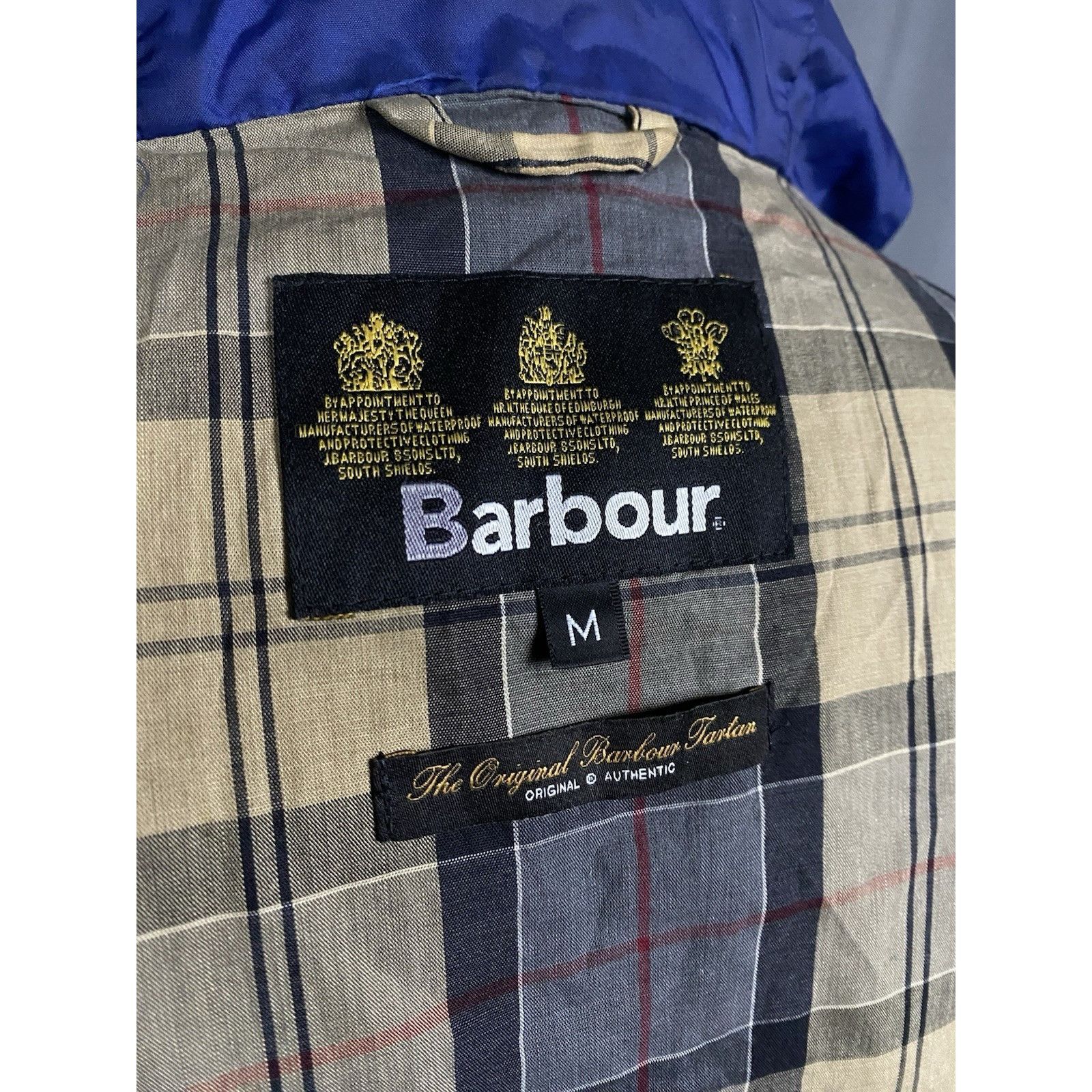 Barbour Barbour Cavendish Blue Hooded Waxed Multipocket Utility Mili Size US M / EU 48-50 / 2 - 12 Thumbnail