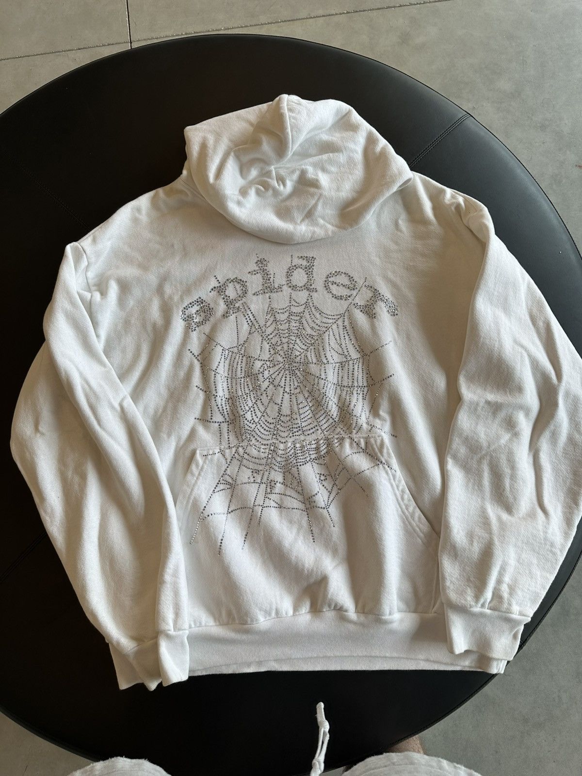 Sp5der Sp5der Web Crystal Hoodie White Size US XL / EU 56 / 4 - 1 Thumbnail