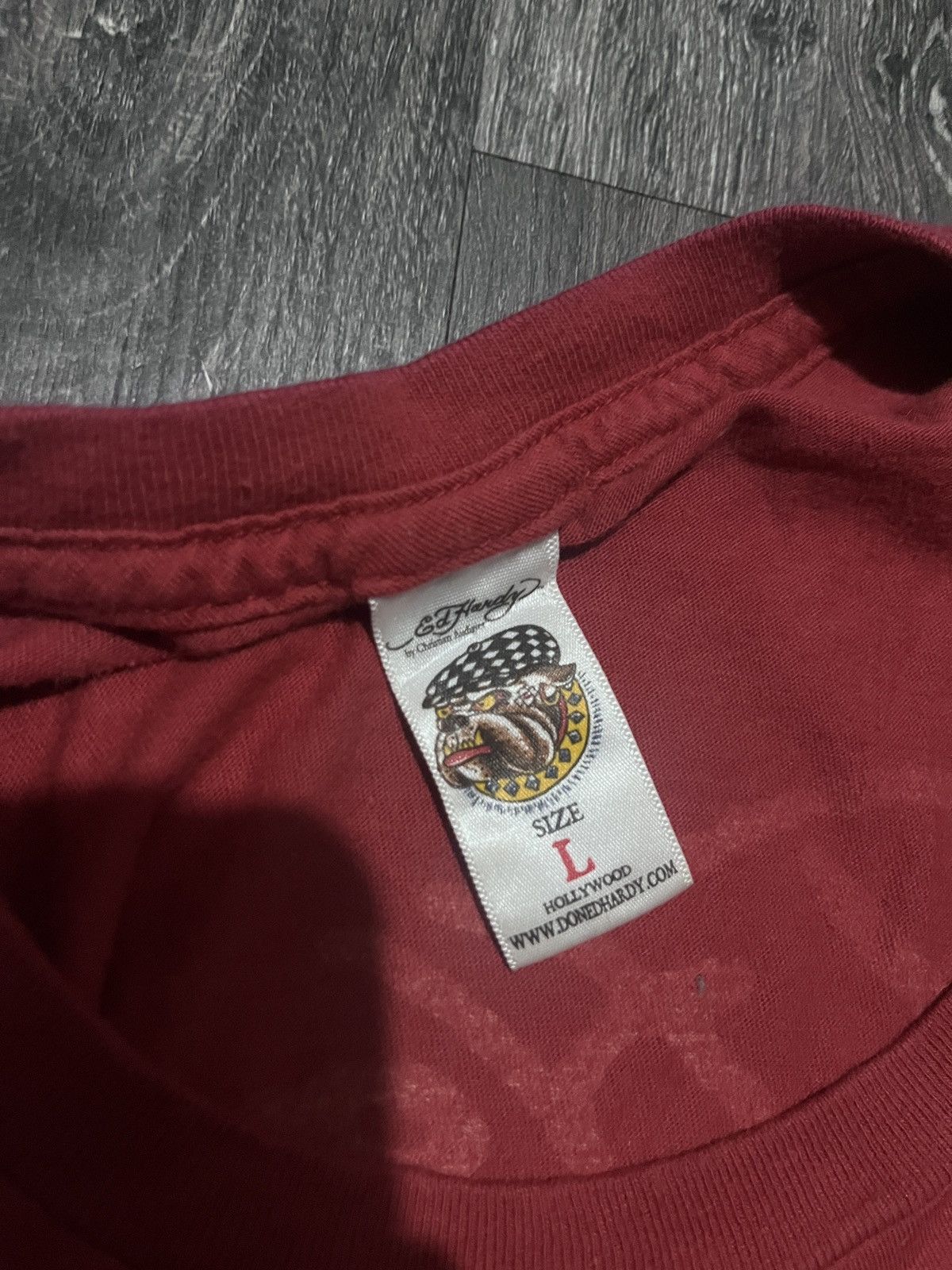 Christian Audigier × Ed Hardy × Hysteric Glamour Chinese Dragon Born Free Ed Hardy Red tshirt Size US L / EU 52-54 / 3 - 5 Thumbnail
