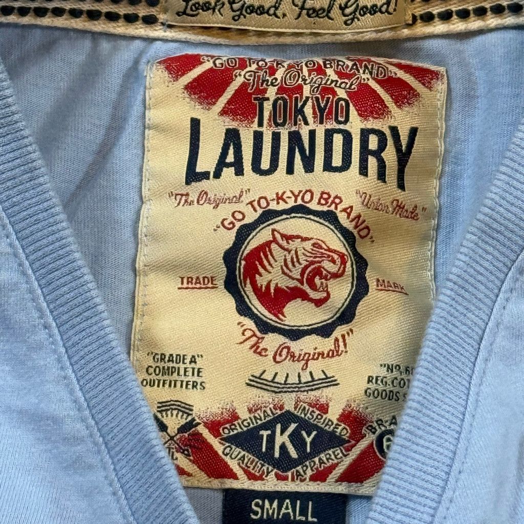 47 Brand Tokyo Laundry Men’s V-Neck T-Shirt Small Blue Size US S / EU 44-46 / 1 - 6 Thumbnail