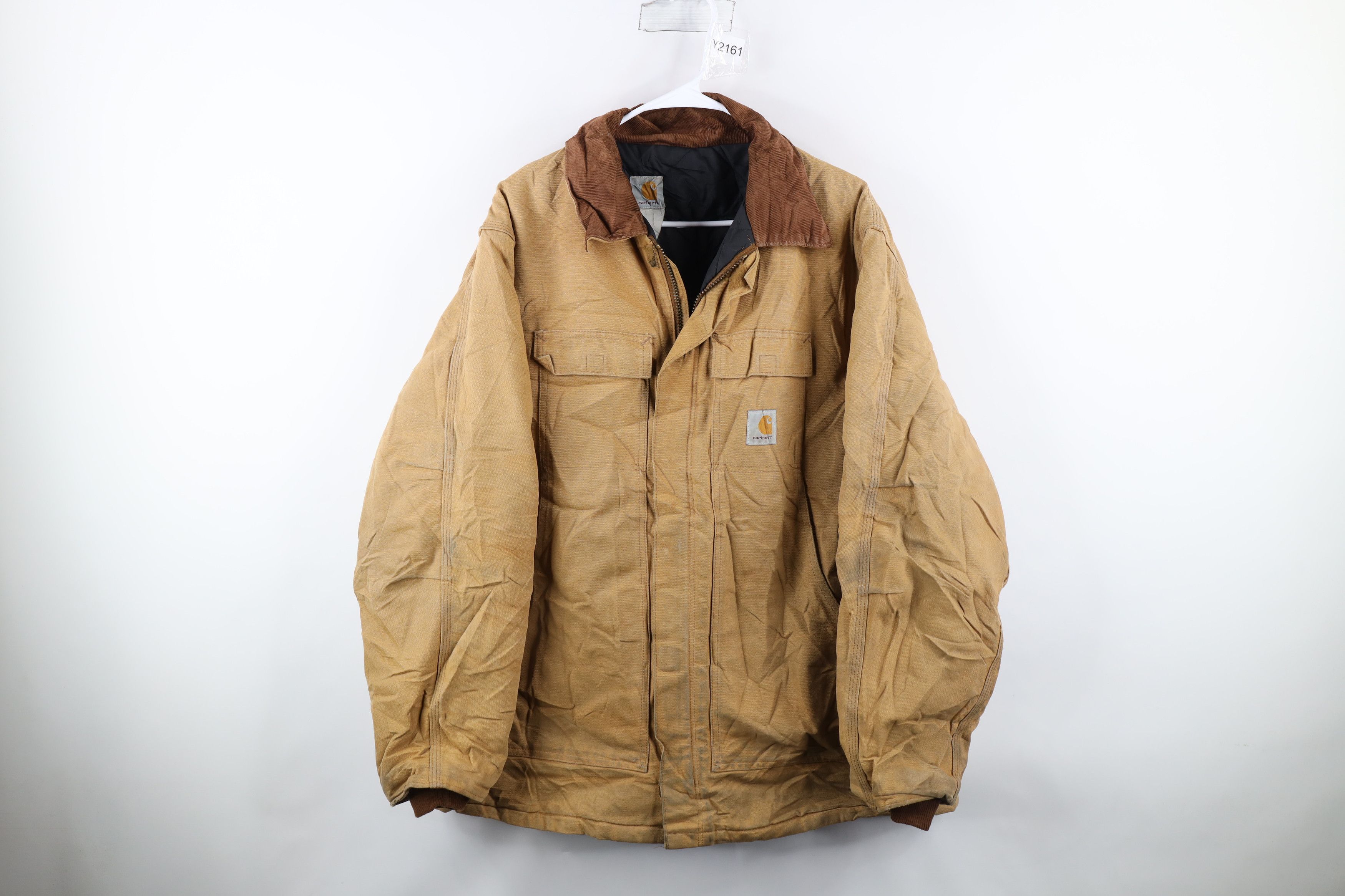 Carhartt Vintage 90s Carhartt Quilted Canvas Chore Barn Jacket Size US XXL / EU 58 / 5 - 1 Thumbnail