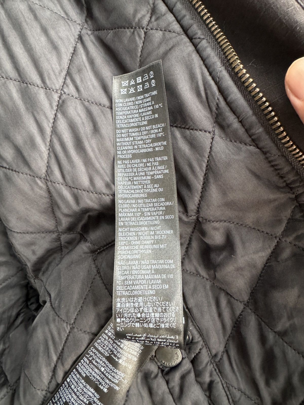 Balenciaga Destroyed Black Bomber Unity Balenciaga Destroyed Black Bomber Unity