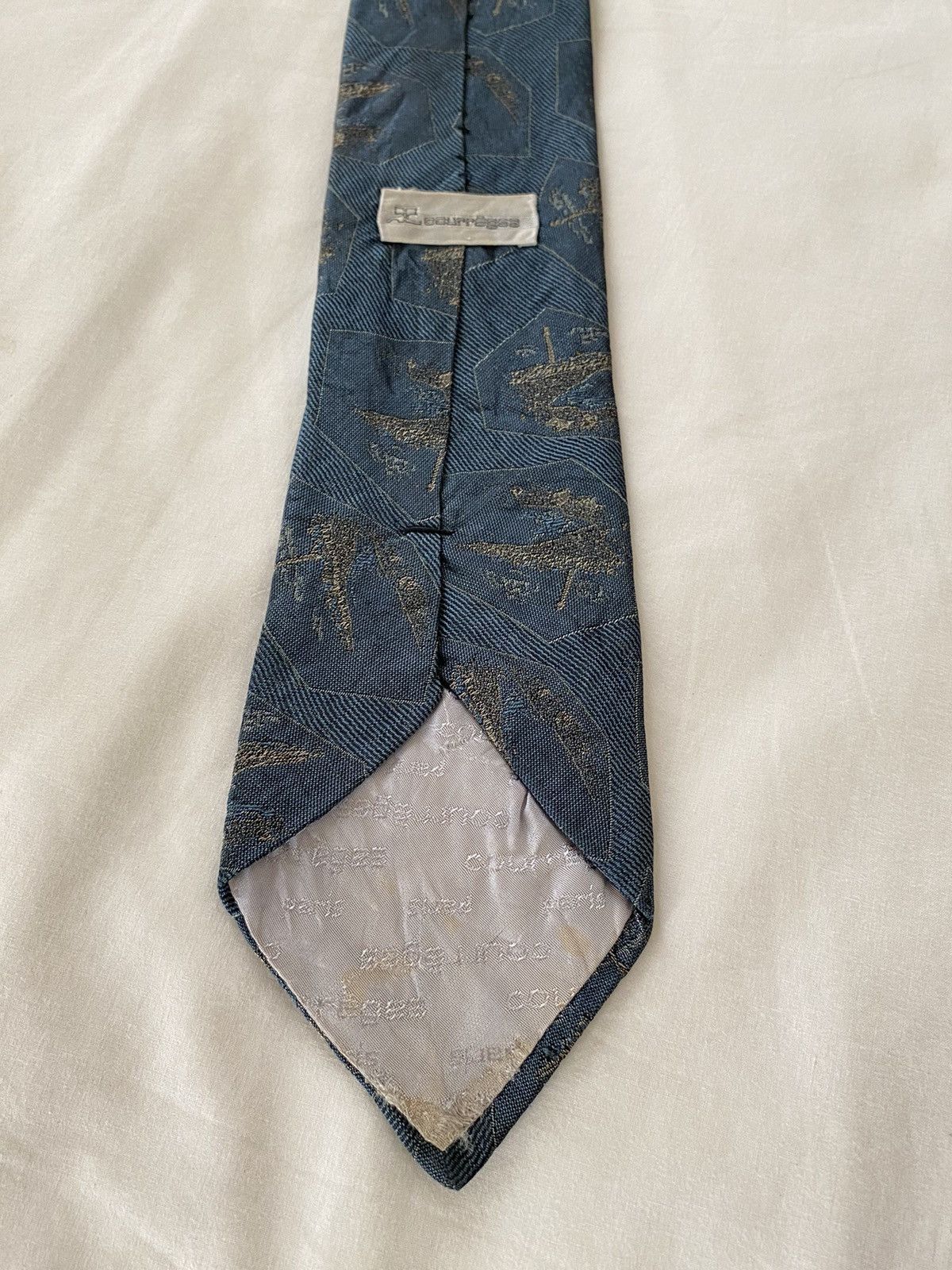 Courreges blue tie