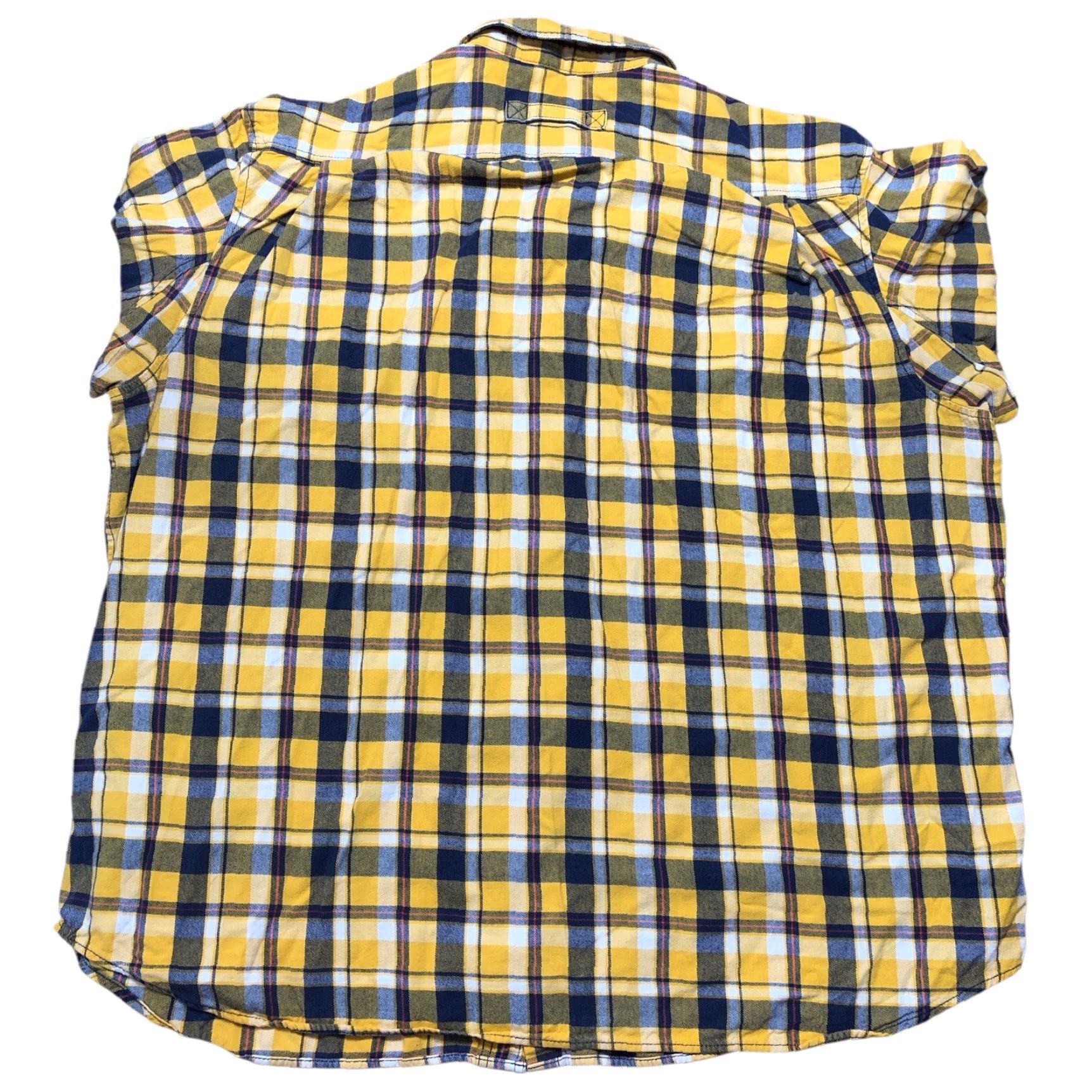 Vintage Duluth Flannel Shirt Mens 3XLT Yellow Blue Plaid Button-Up Chest 60in Workwear Outdoor Casual Size US XXL / EU 58 / 5 - 3 Thumbnail