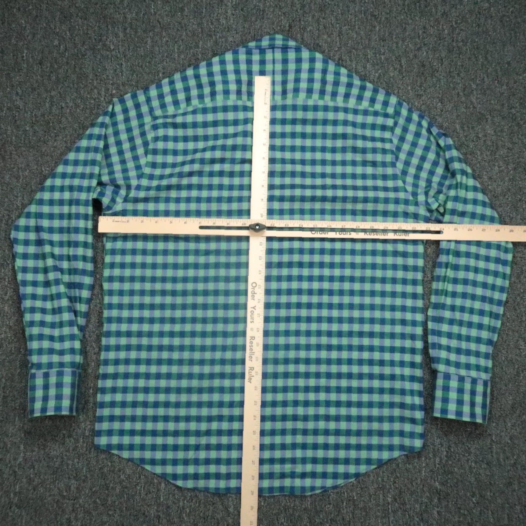 Vintage Twillory Shirt Mens Large 16.5 Blue Gingham Long Sleeve Dress Shirt Casual Workwear Business Formal Comfort Size US L / EU 52-54 / 3 - 5 Thumbnail