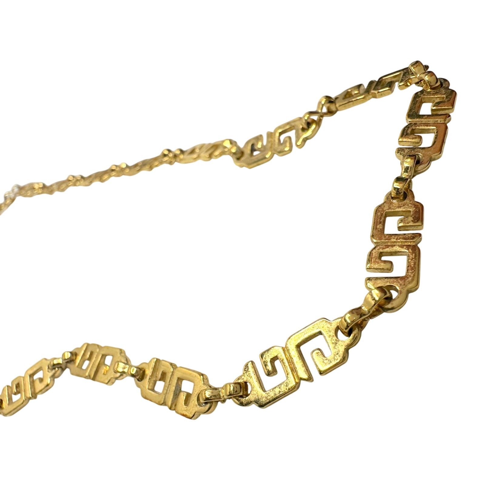 Givenchy Givenchy Gold-Plate GG Necklace - 15" - Vintage Size ONE SIZE - 11 Thumbnail