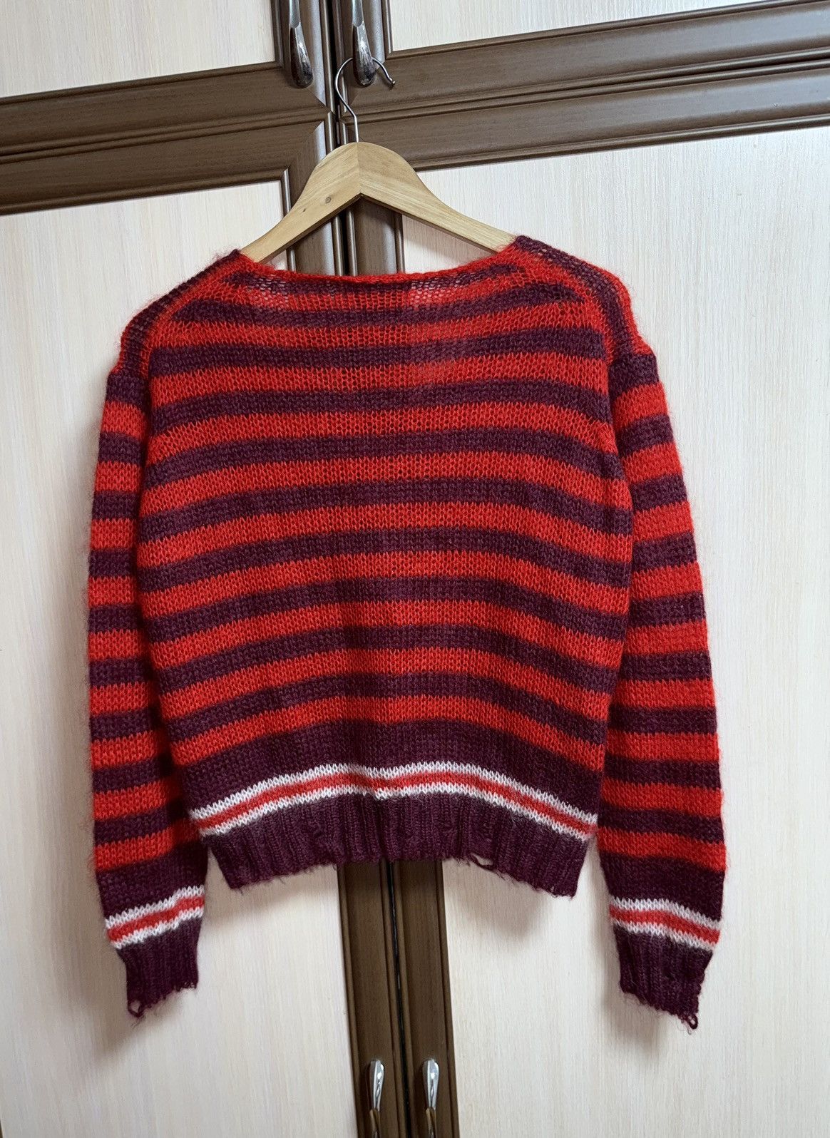 Prada Prada mesh spider web mohair avant garde sweater Size M / US 6-8 / IT 42-44 - 8 Thumbnail