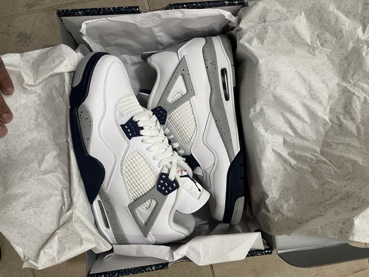 Jordan Brand Jordan 4 Retro Midnight Navy Size US 10 / EU 43 - 7 Thumbnail