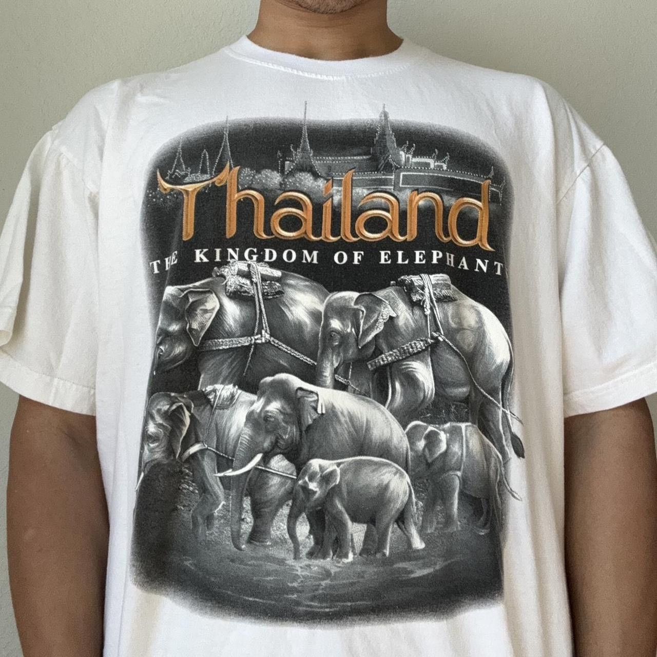 Vintage Vintage Joligolf Thailand 2000s Graphics White Tee Shirt Size US XL / EU 56 / 4 - 6 Thumbnail