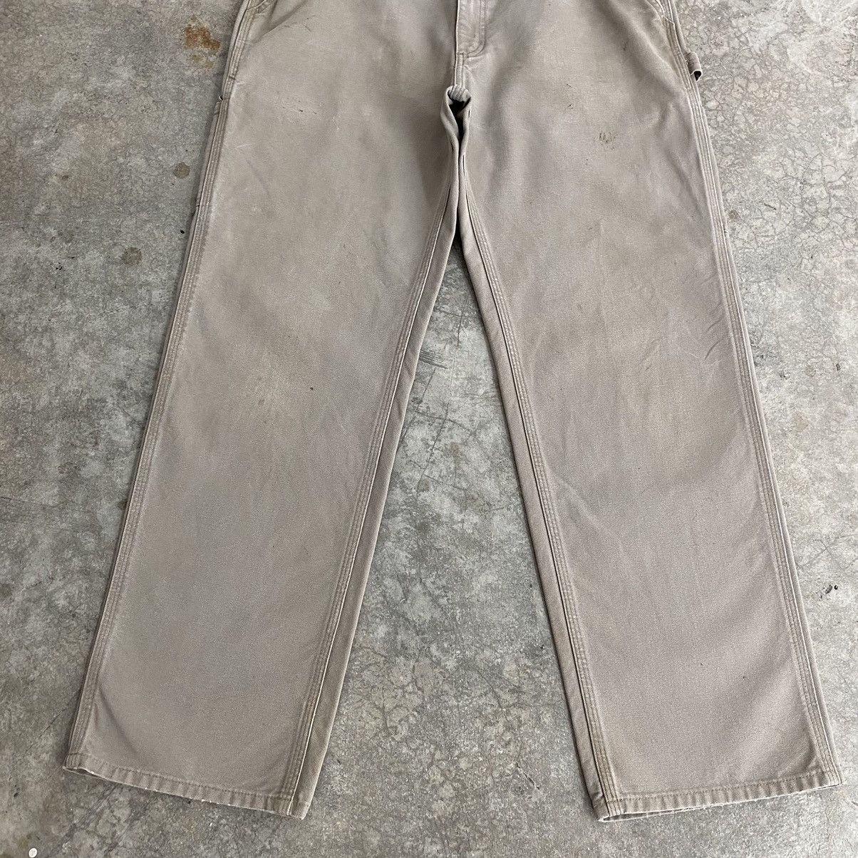 Carhartt × Vintage Vintage Carhartt Desert Grey Carpenter Workwear Pants Size US 33 - 5 Thumbnail